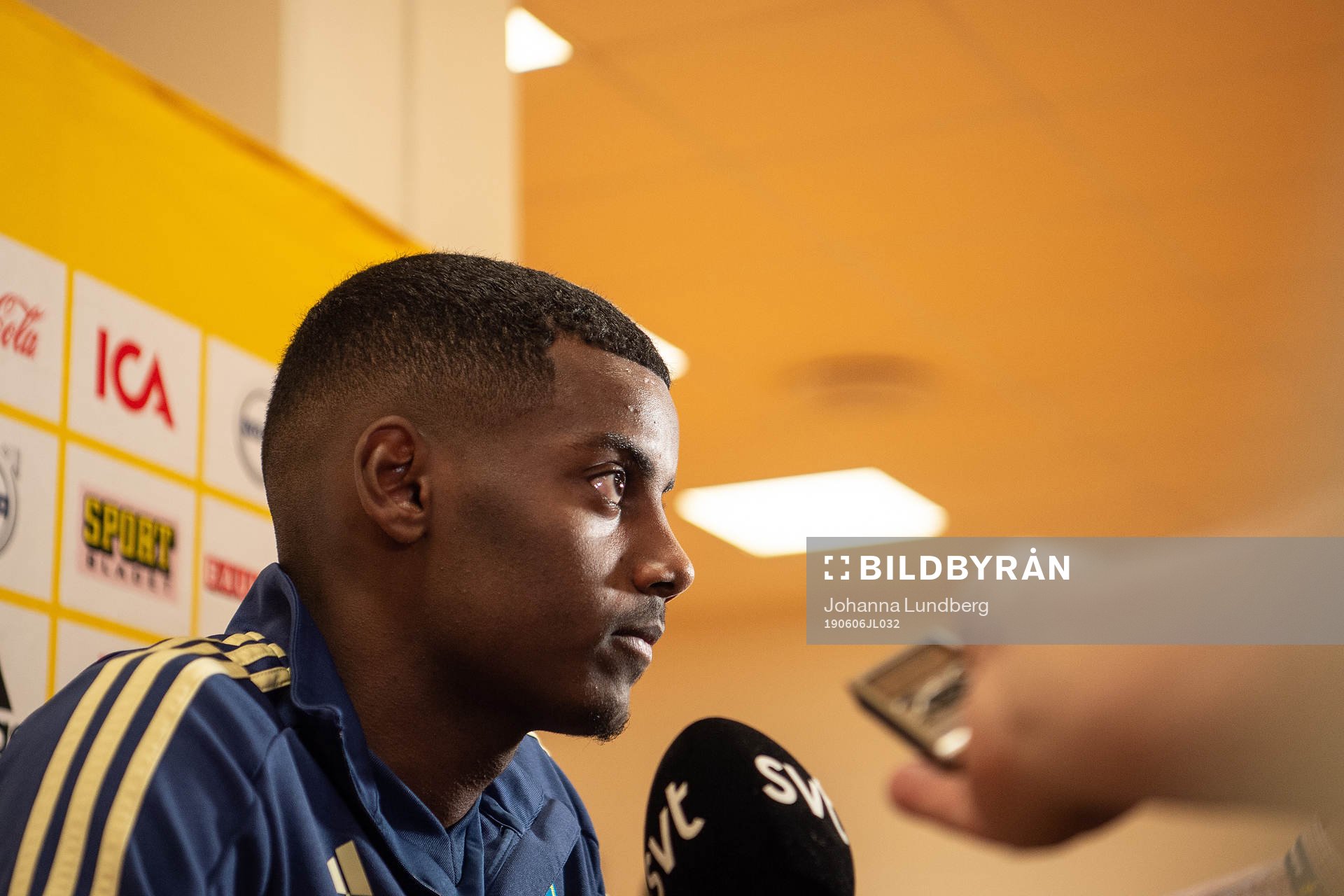 Alexander Isak of the Swedish national football team
