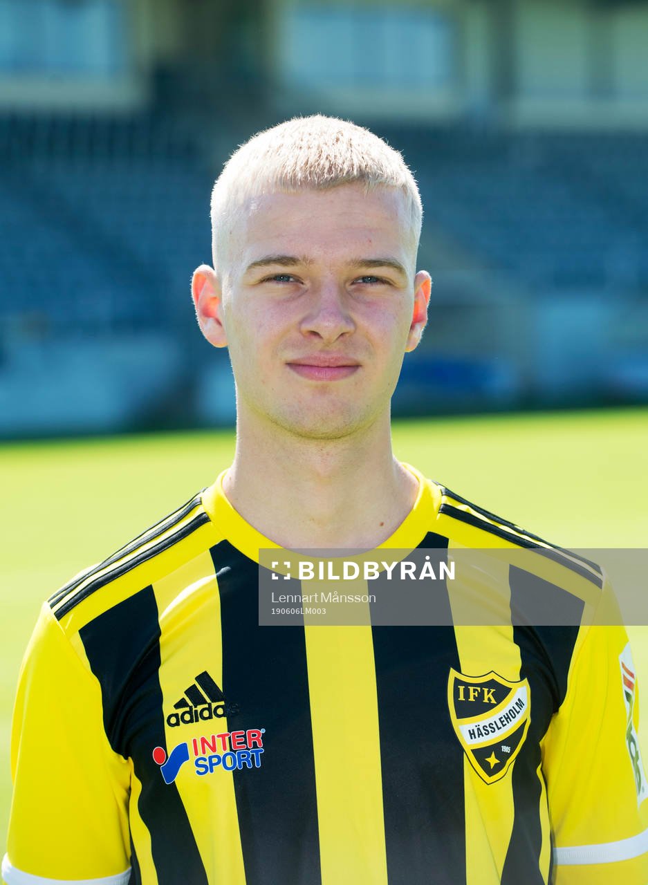 IFK Hässleholms Victor Holmberg i Hässleholm 6 juni 2019