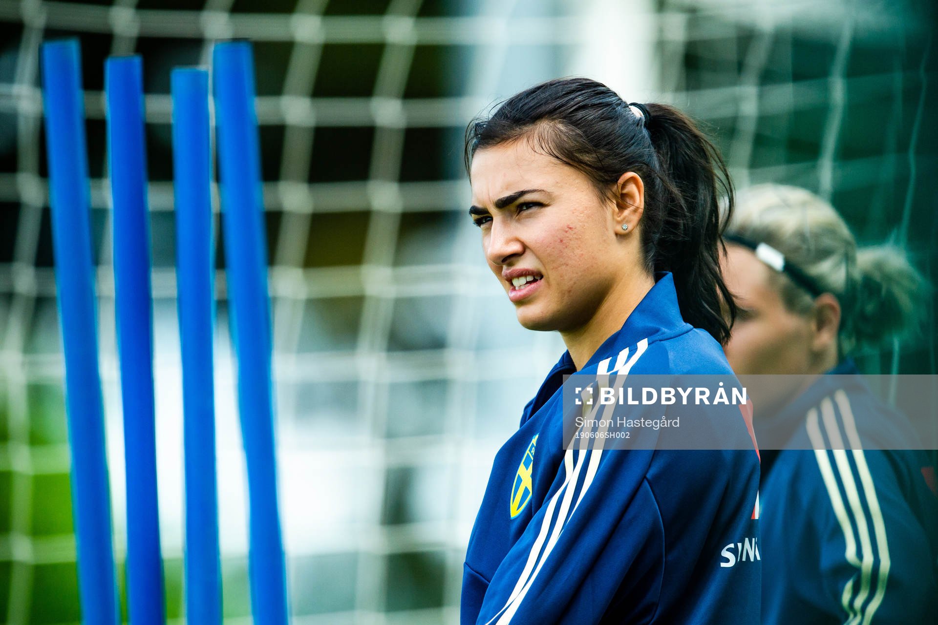 Goalkeeper Zecira Musovic of Swedish national women
