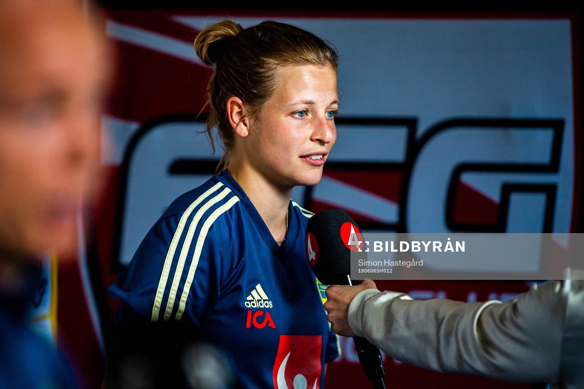 Anna Anvegård of Swedish national women football team