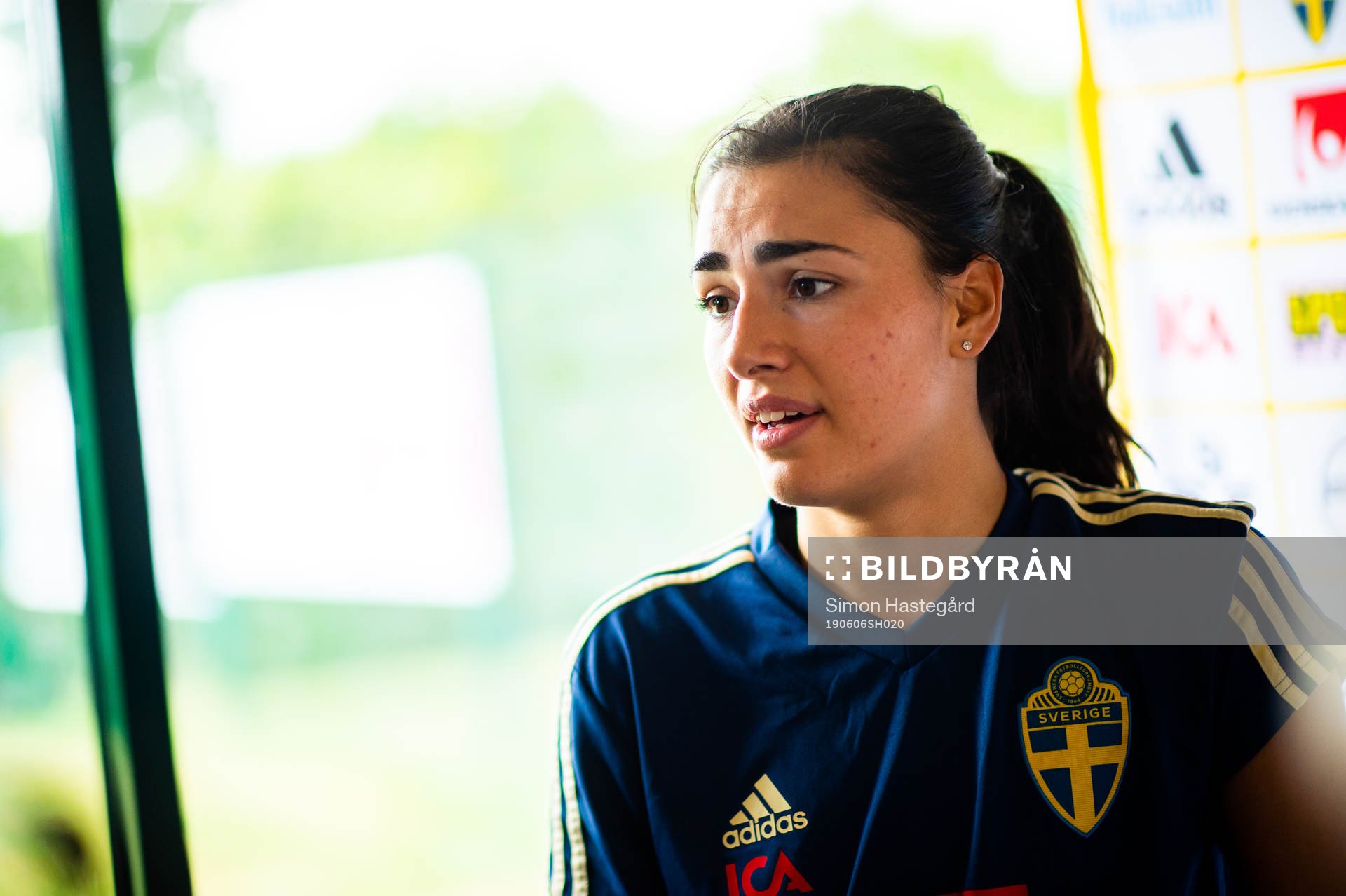 Goalkeeper Zecira Musovic of Swedish national women