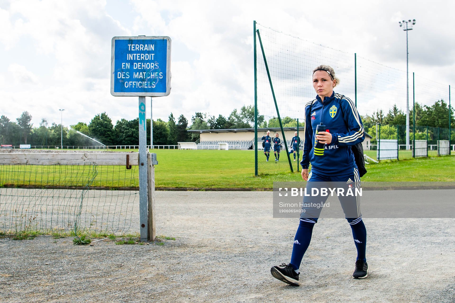 Goalkeeper Jennifer Falk of Swedish national women football
