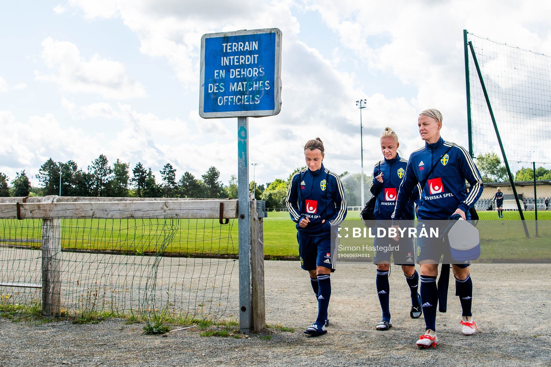 Julia Zigiotti Olme, Caroline Seger and Nilla Fischer of