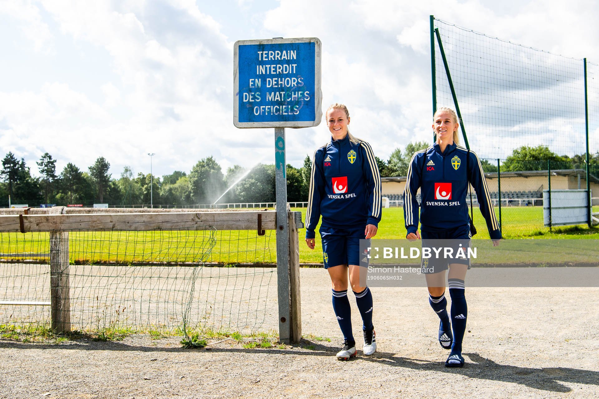 Amanda Ilestedt and Sofia Jakobsson of Swedish national