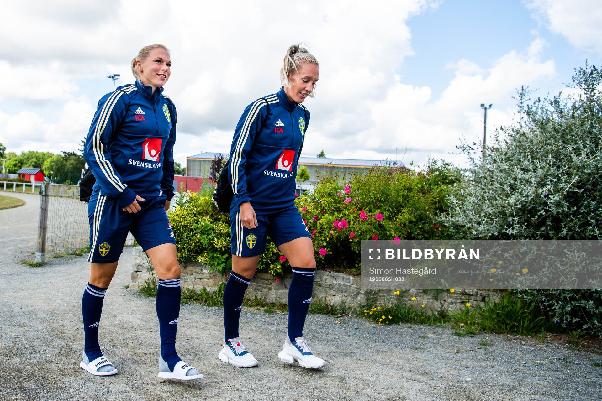 Jonna Andersson and Julia Roddar of Swedish national women