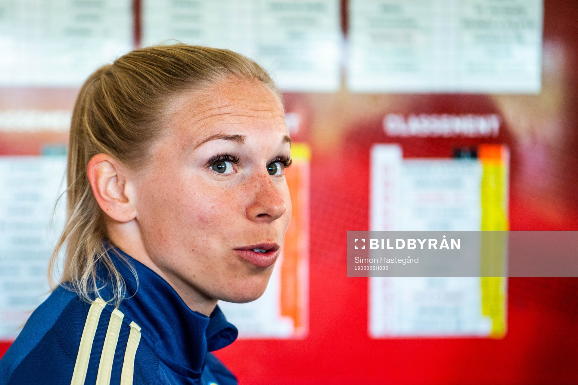 Jonna Andersson of Swedish national women football team