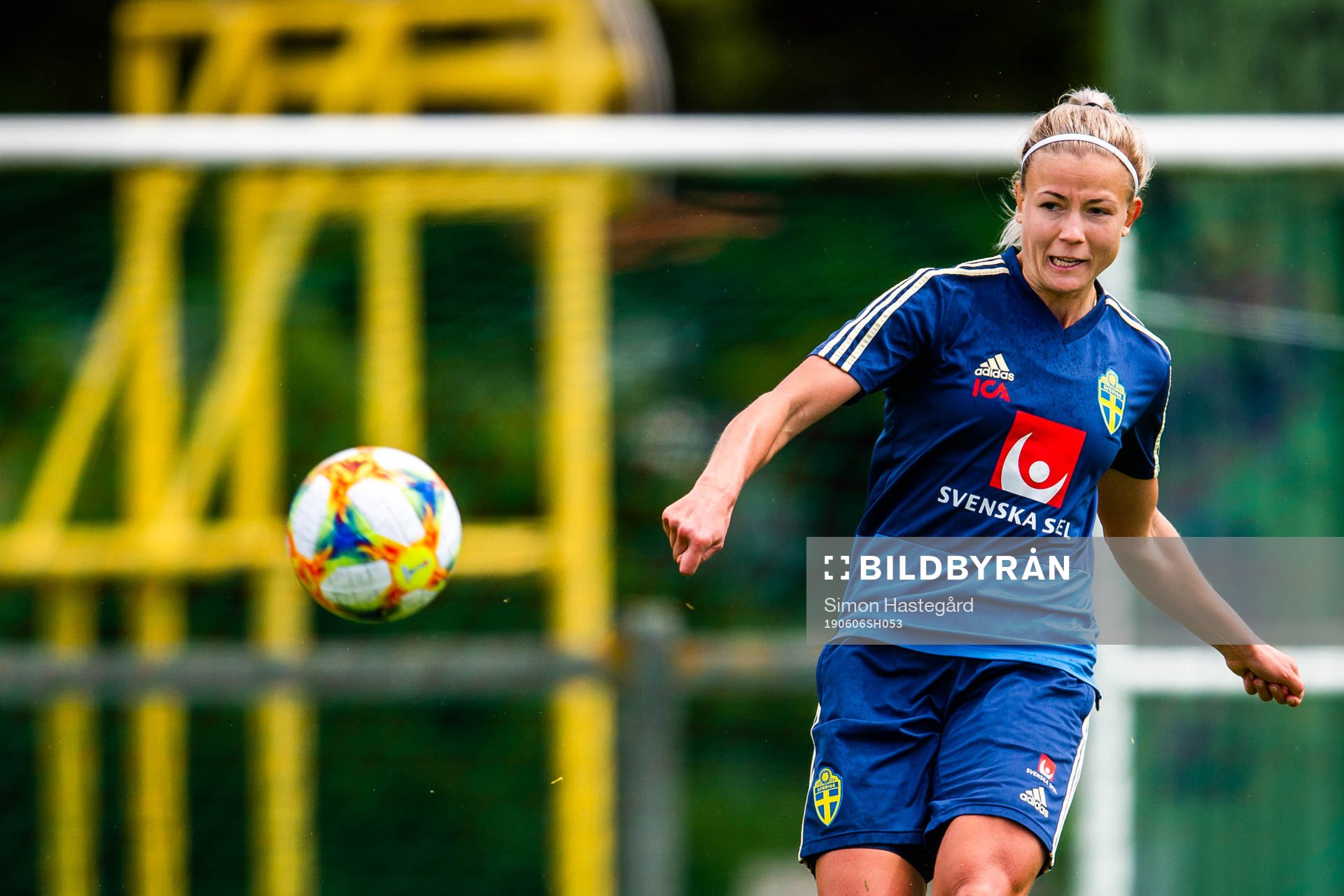 Hanna Glas of Swedish national women football team