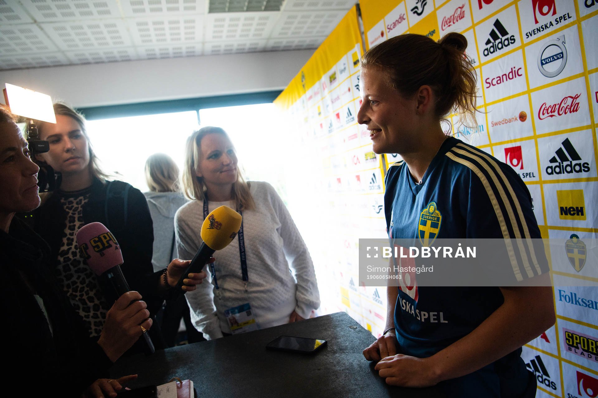 Anna Anvegård of Swedish national women football team