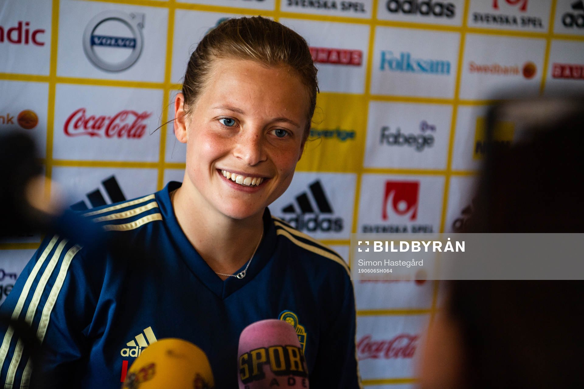 Anna Anvegård of Swedish national women football team
