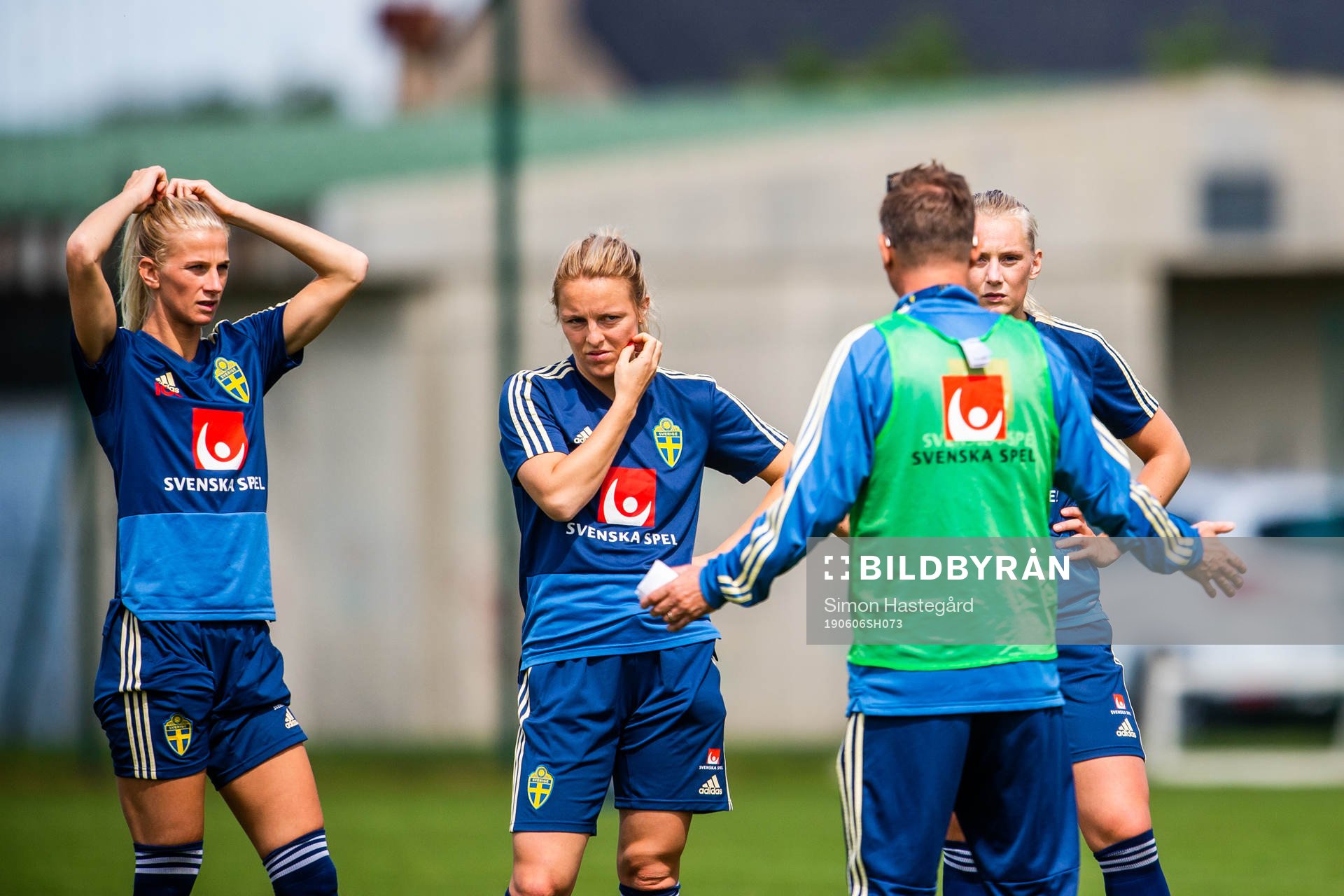Sofia Jakobsson , Mimmi Larsson and Stina Blackstenius with