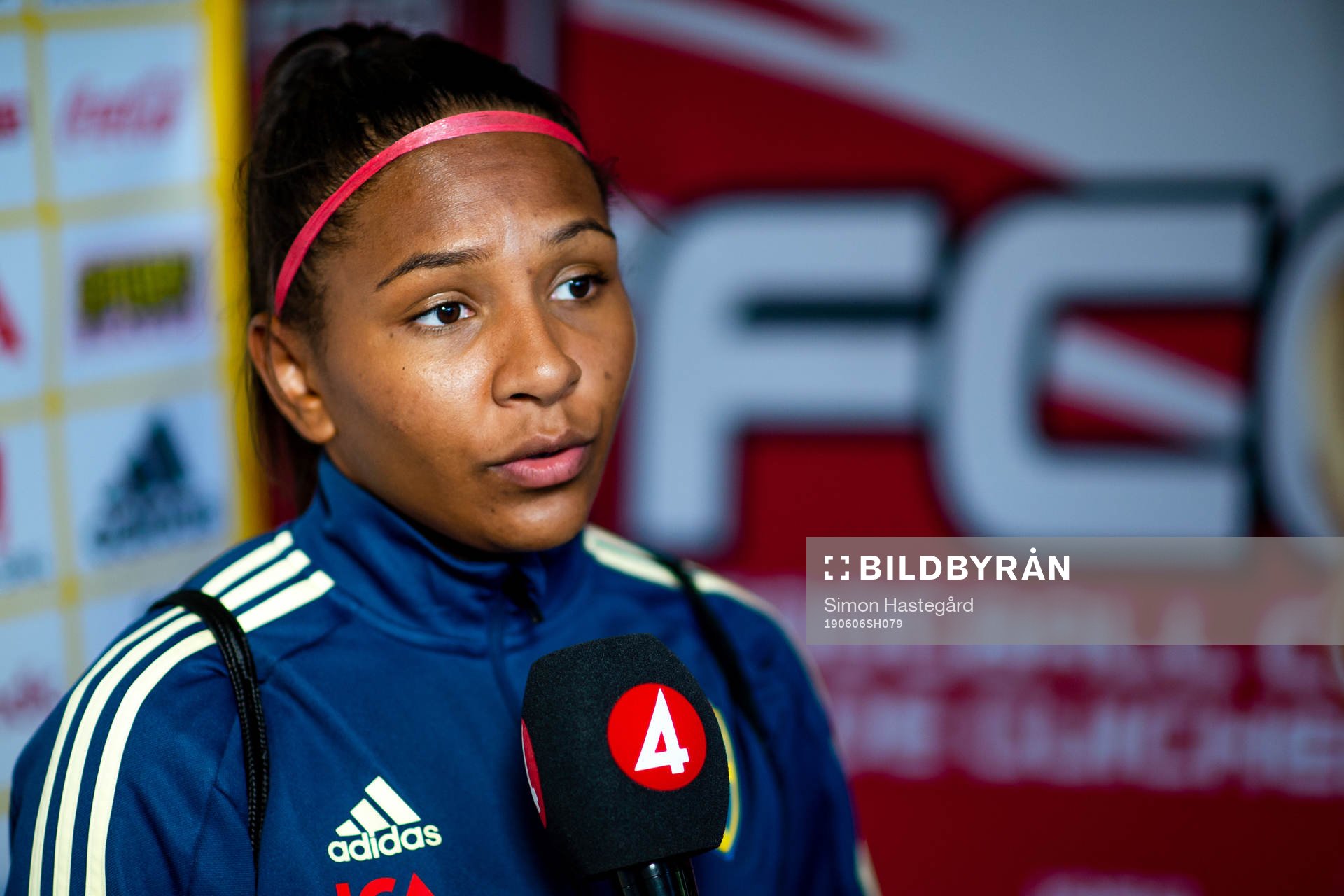 Madelen Janogy of Swedish national women football team