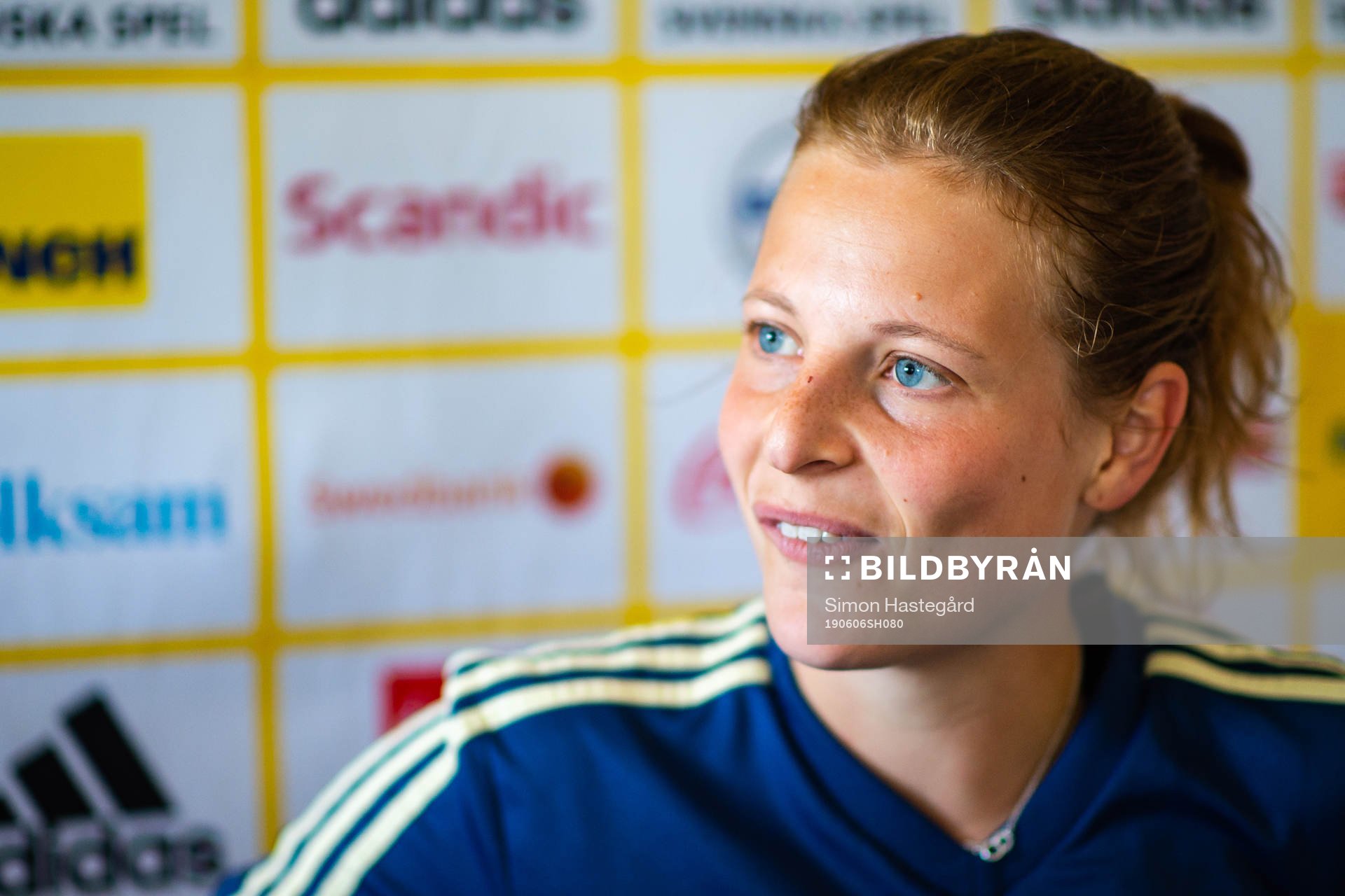 Anna Anvegård of Swedish national women football team