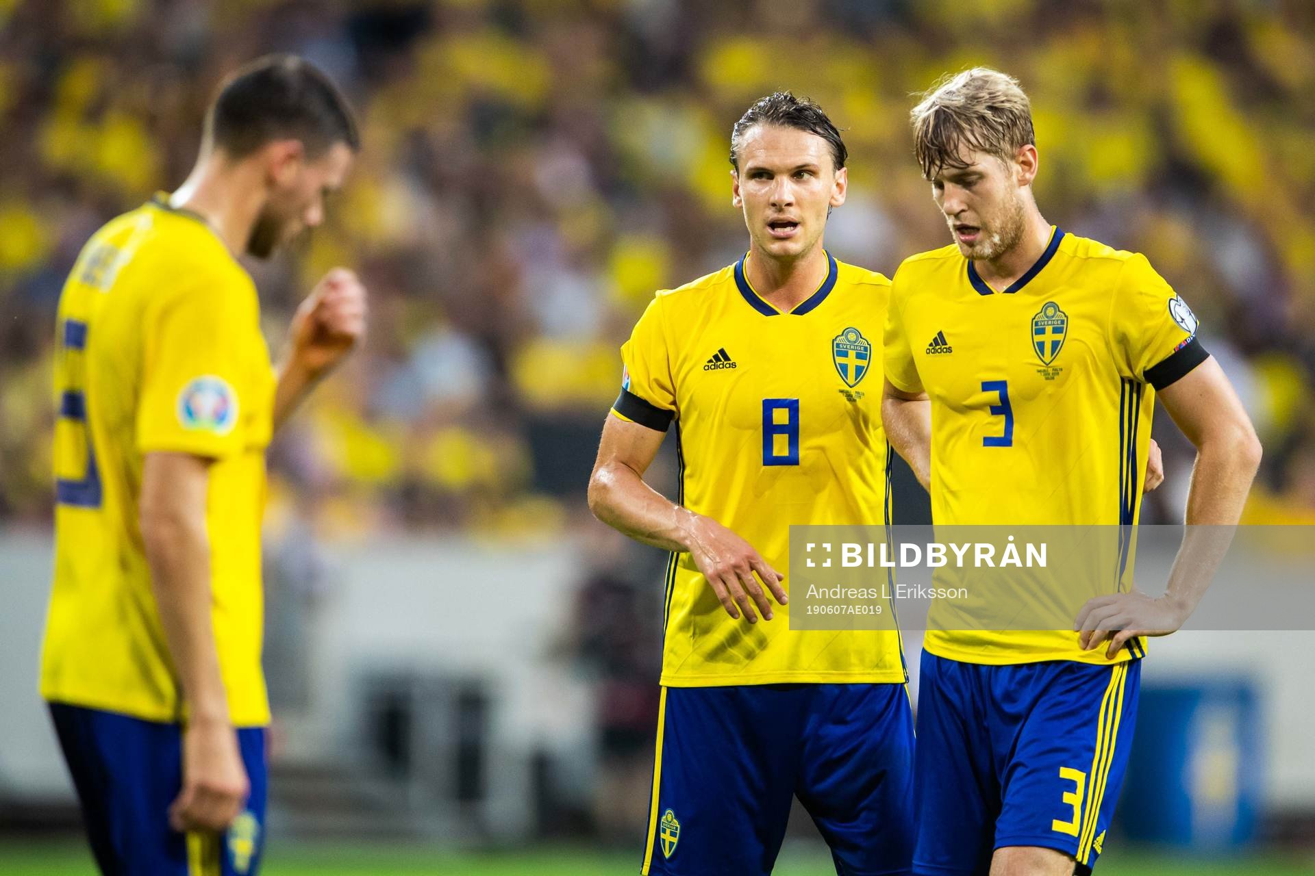 Albin Ekdal and Filip Helander of Sweden