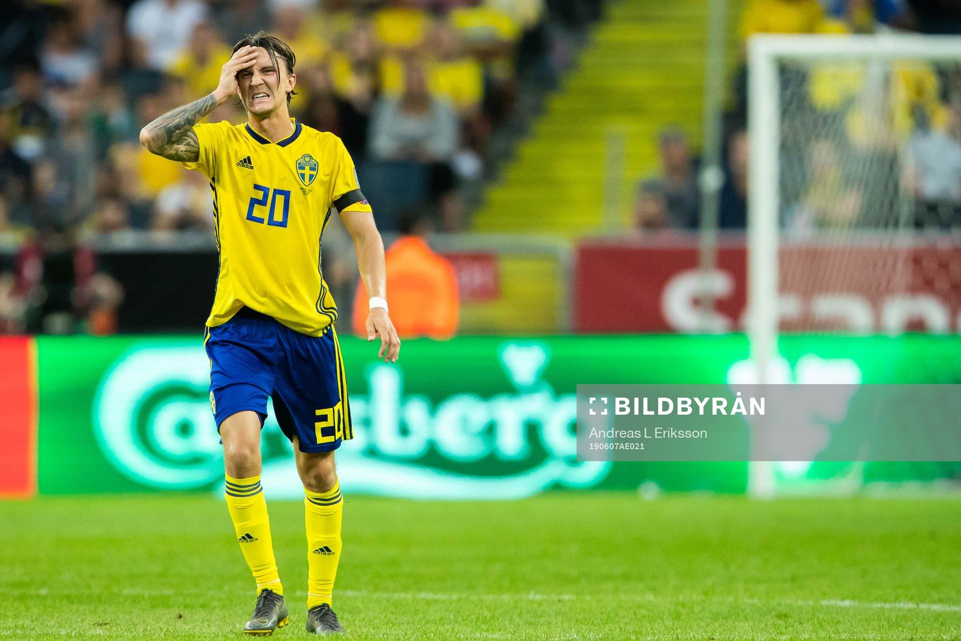 Kristoffer Olsson of Sweden looks dejected