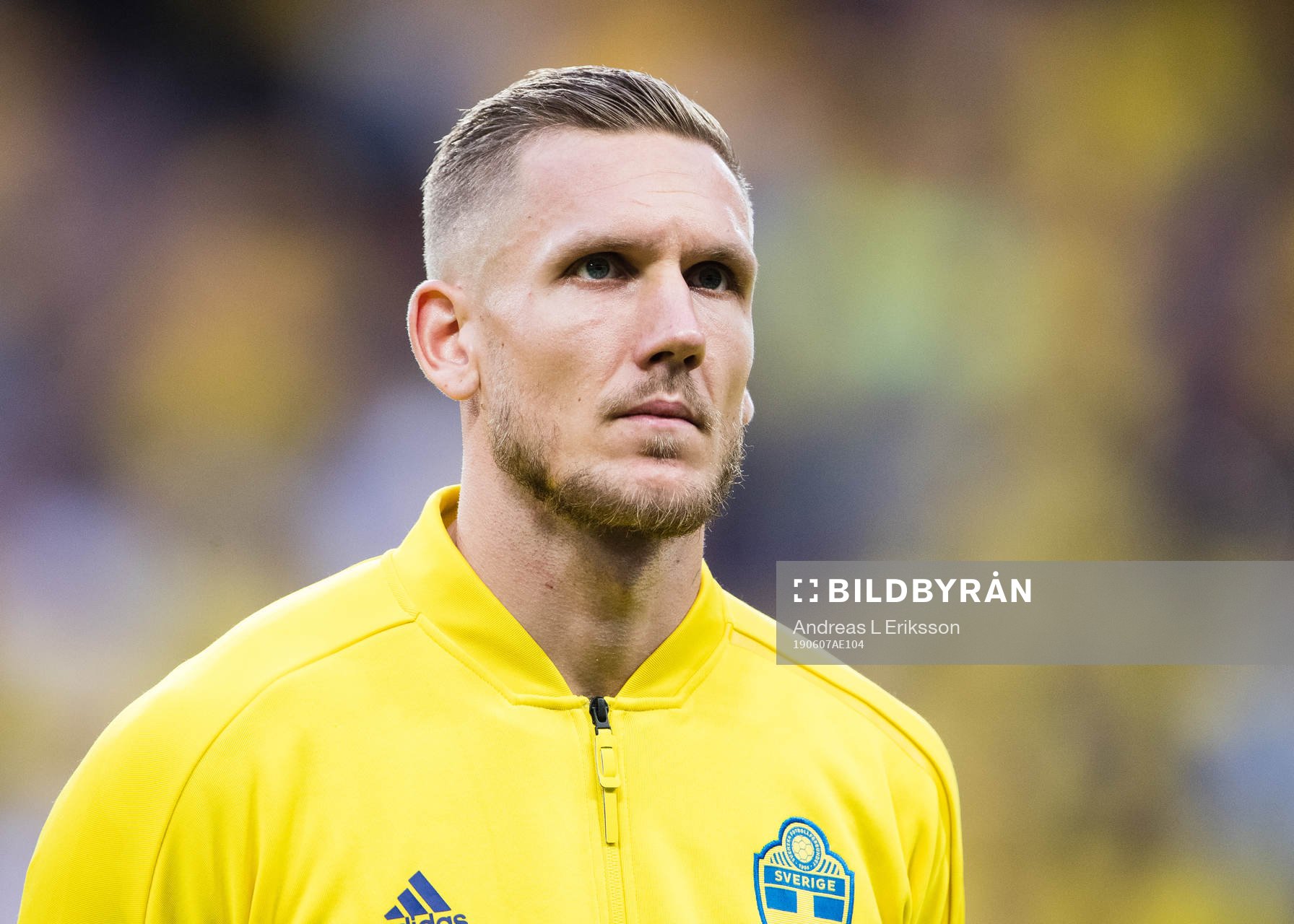 Goalkeeper Robin Olsen of Sweden