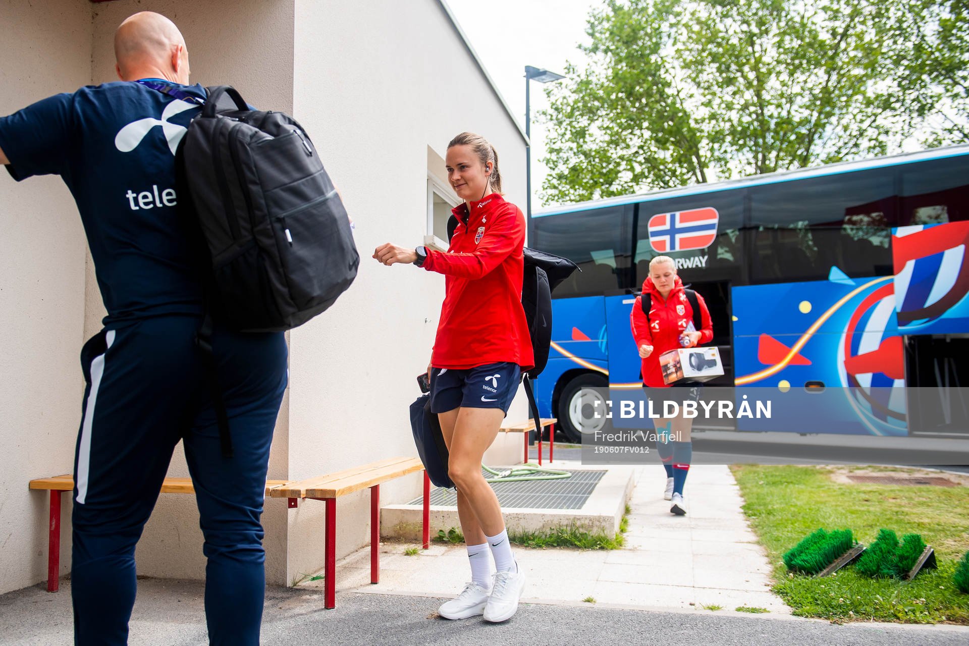 Anders Jacobson, assistant coach of Norway, and Caroline