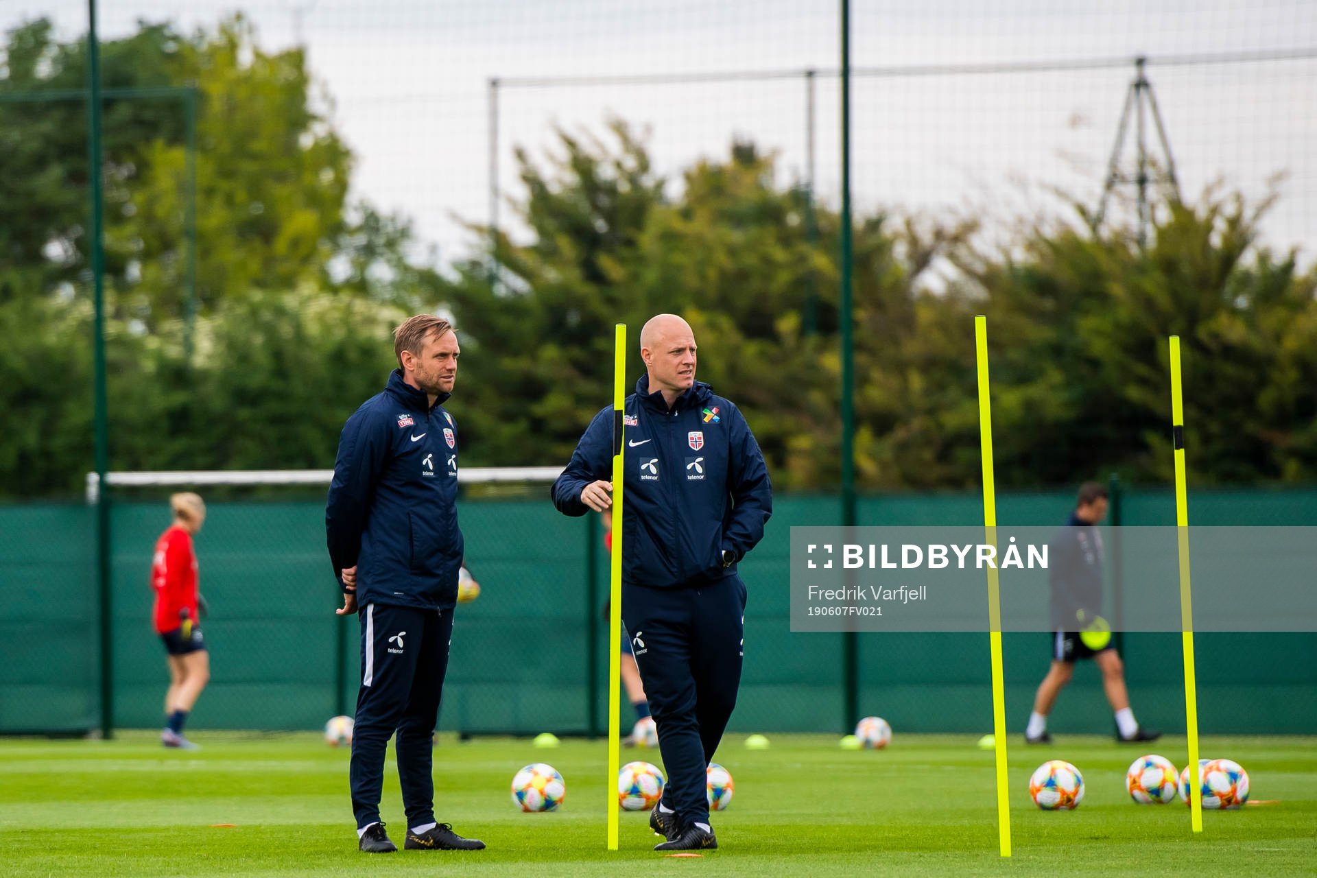 Martin Sjögren, head coach of Norway, and Anders Jacobson,