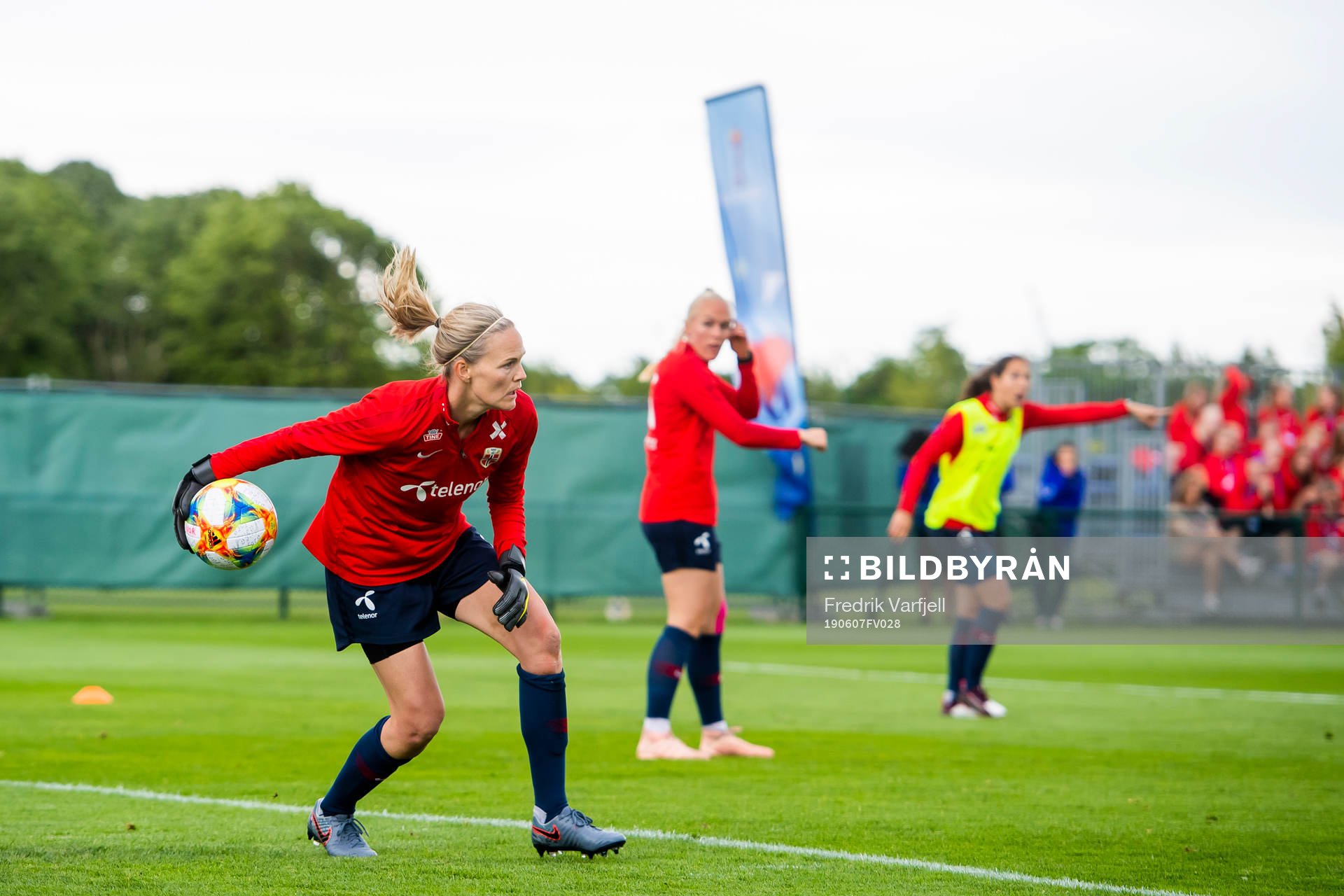 Goalkeeper Ingrid Hjelmseth of Norway