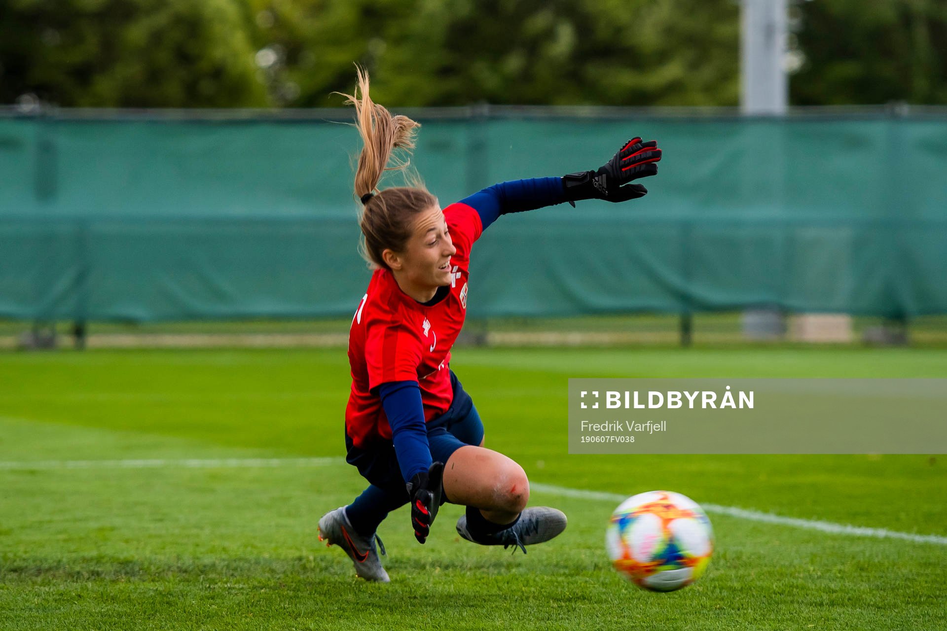 Goalkeeper Cecilie Hauståker Fiskerstrand of Norway