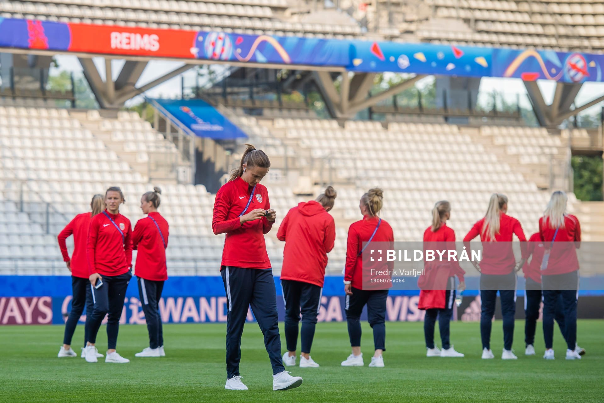Caroline Graham Hansen of Norway walks