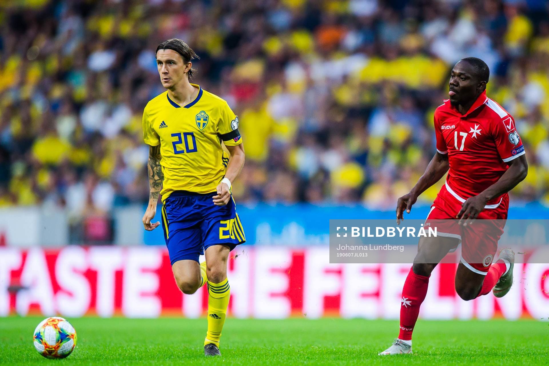 Kristoffer Olsson of Sweden and Jake Grech of Malta