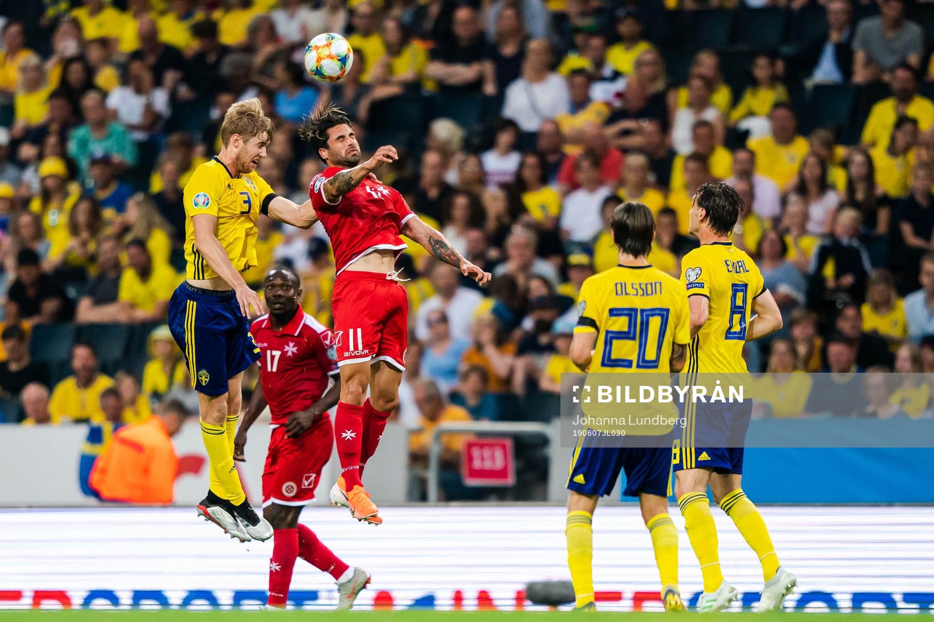 Filip Helander of Sweden and Joseph Zerafa of Malta