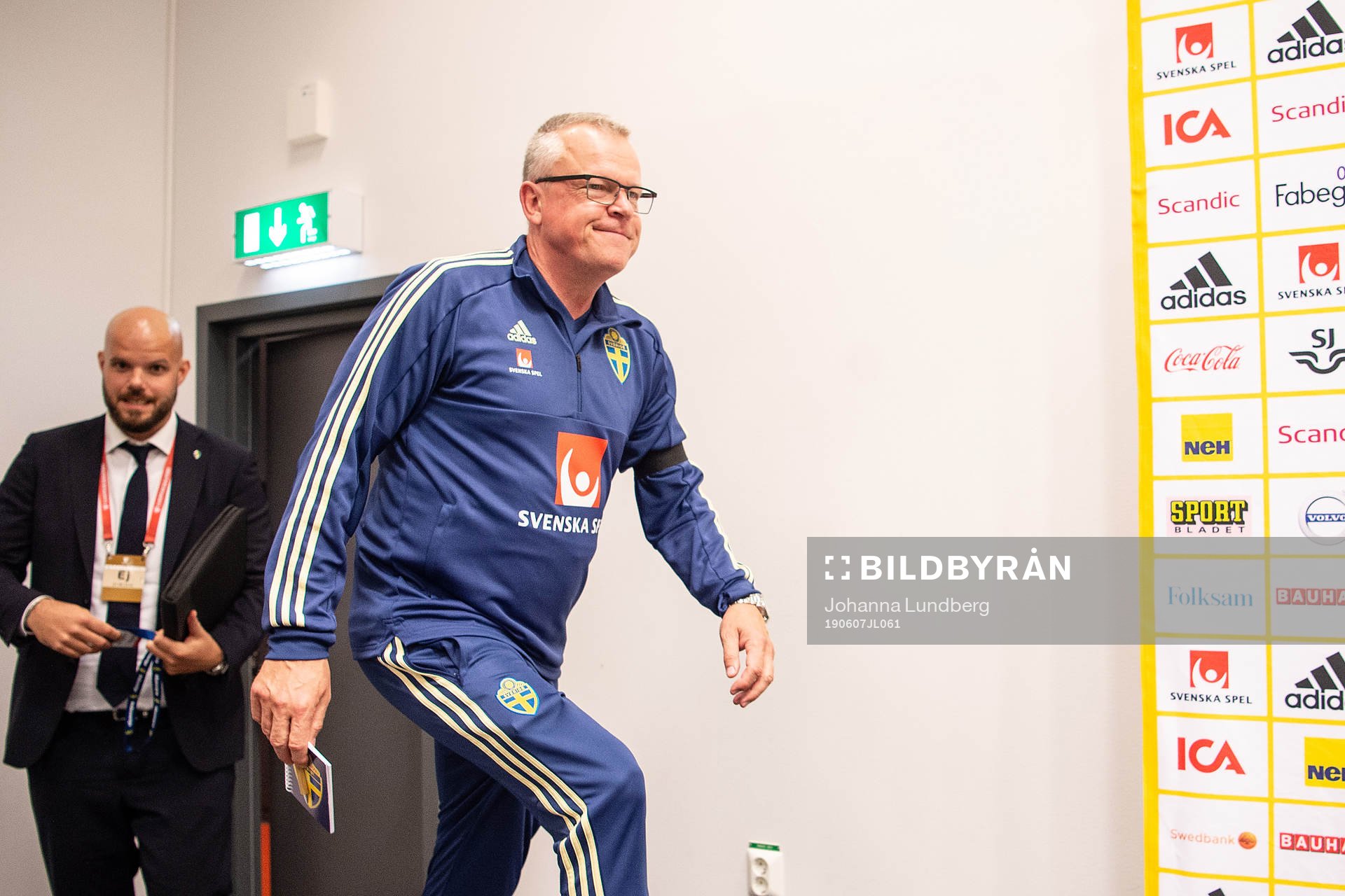 head coach Janne Andersson of Sweden attends a press