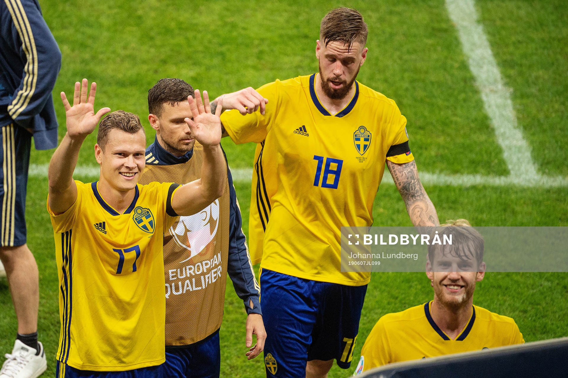 Viktor Claesson, Marcus Berg and Pontus Jansson