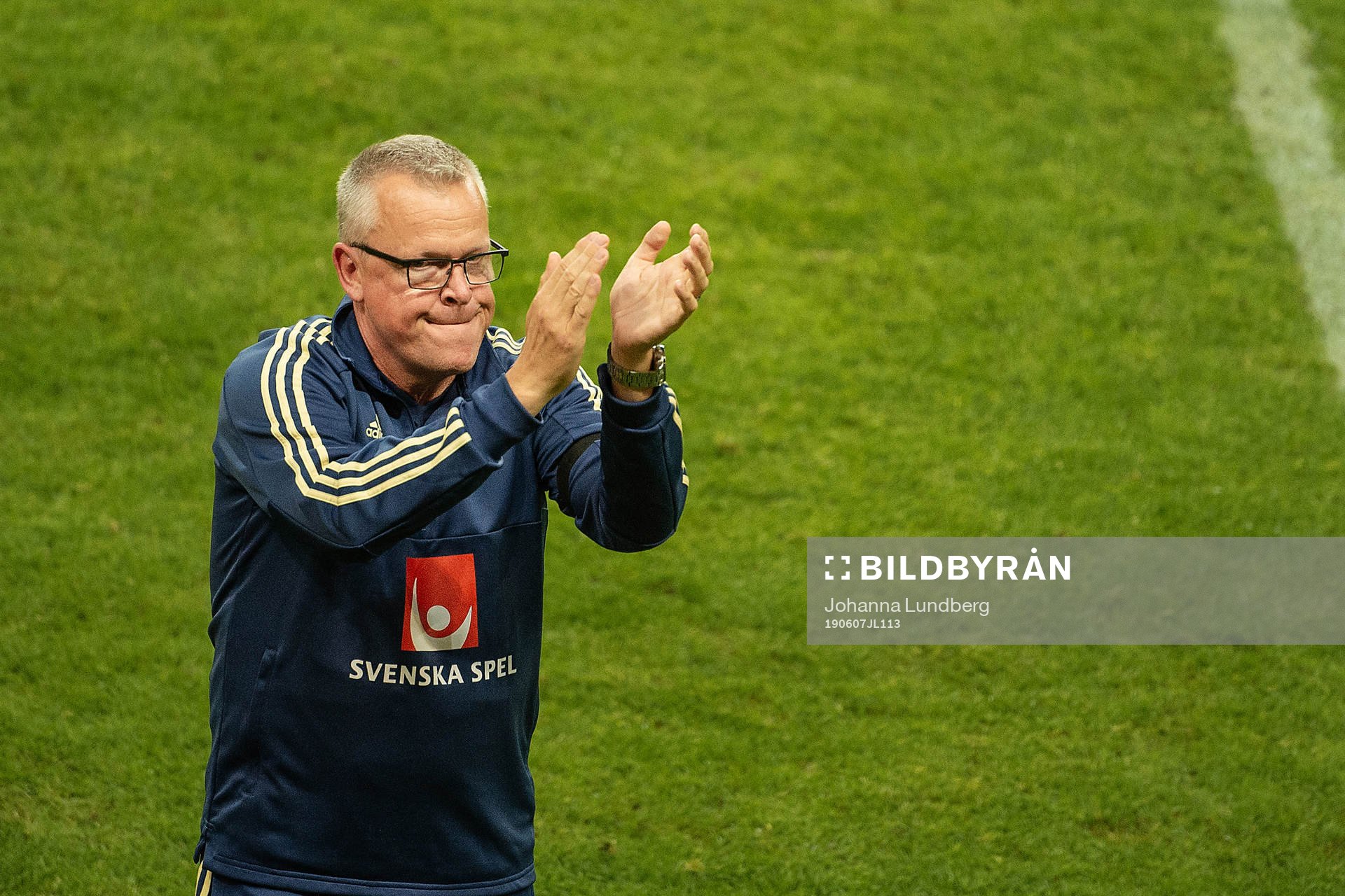 head coach Janne Andersson of Sweden