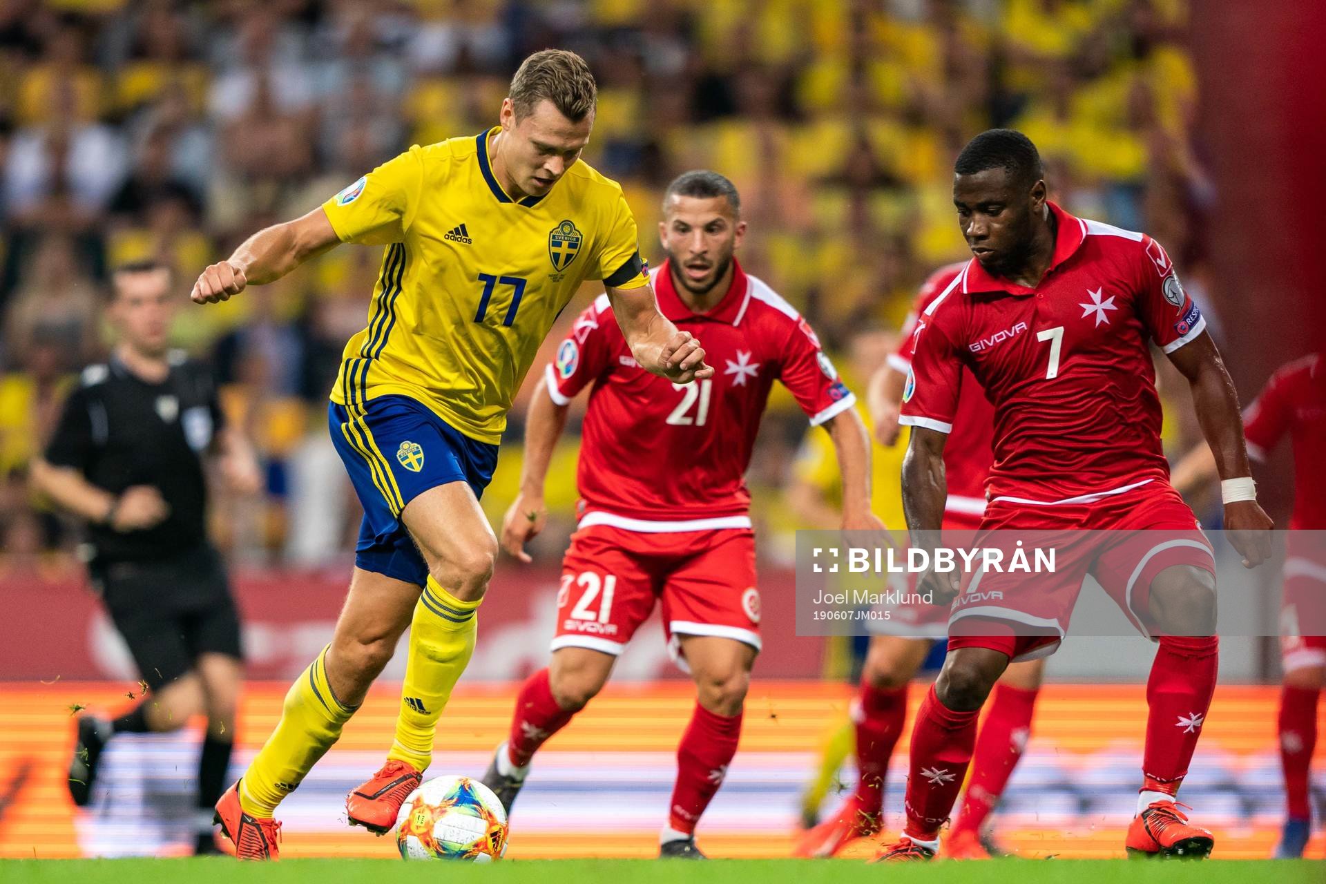 Viktor Claesson of Sweden and Jonathan Caruana of Malta