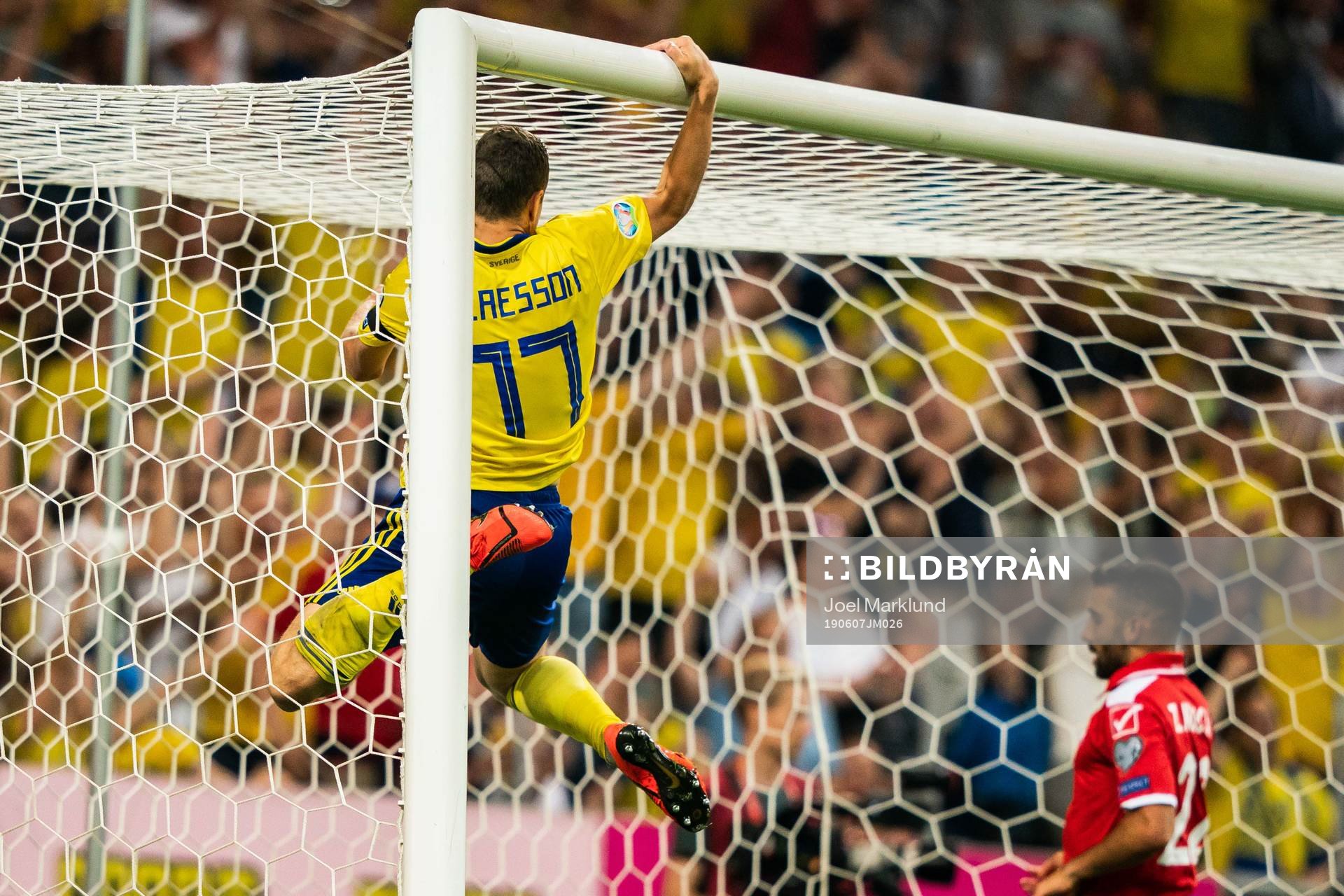 Viktor Claesson of Sweden celebrates