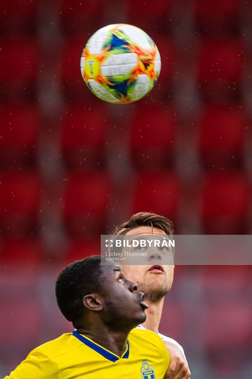 Benjamin Mbunga Kimpioka of Sweden and Tord Johnsen Salte