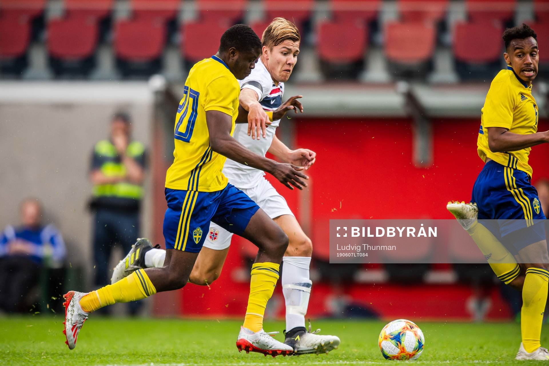 Benjamin Mbunga Kimpioka of Sweden and Fredrik André