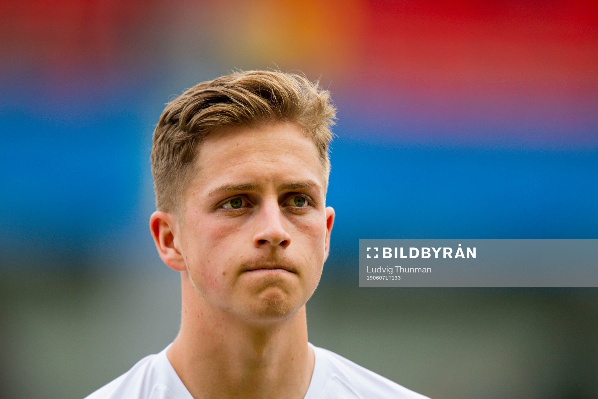 Simen Bolkan Nordli of Norway during the under 21 friendly match between Sweden and Norway on June 7, 2019 in Helsingborg.