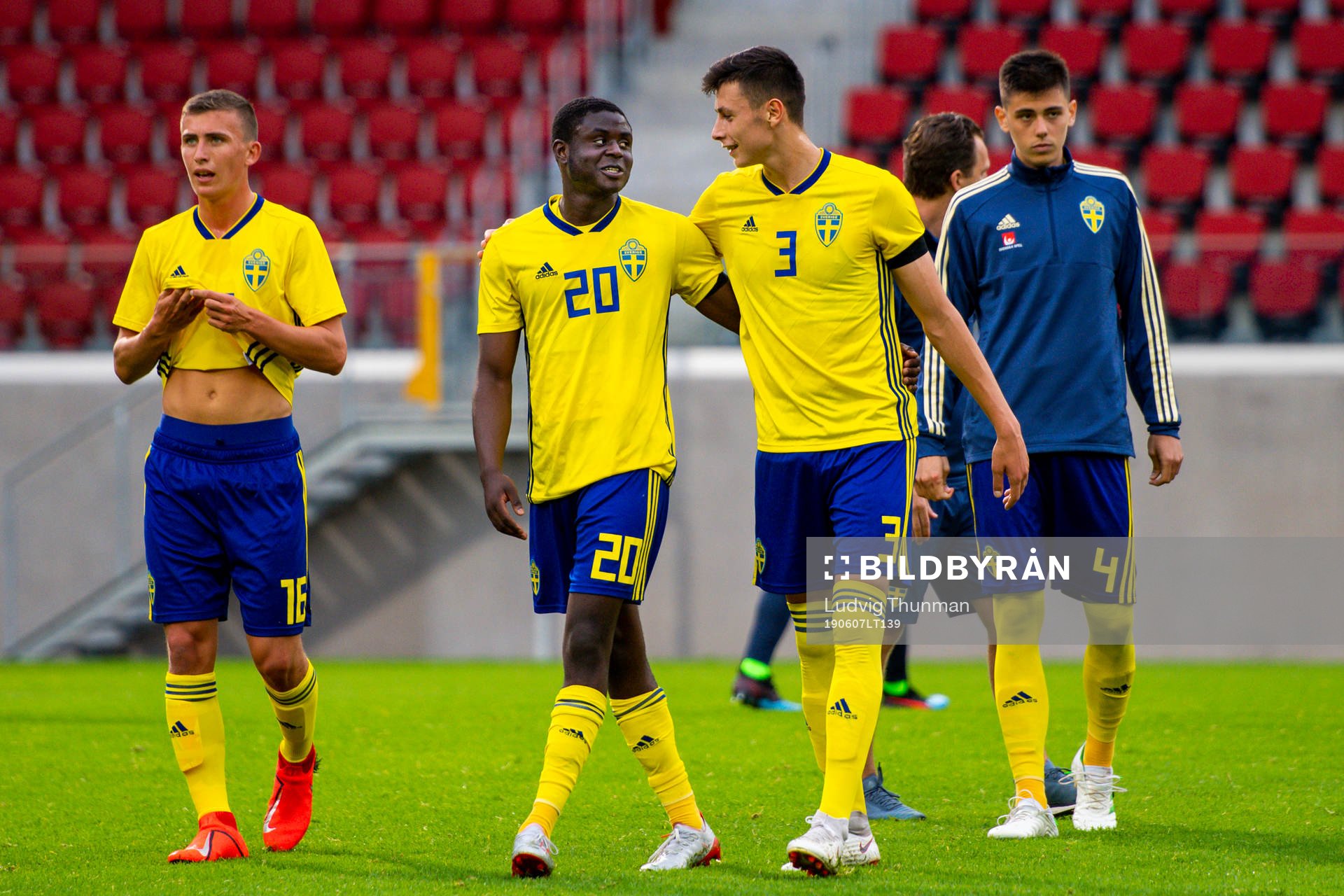 Benjamin Mbunga Kimpioka of Sweden and Anel Ahmedhodzic of