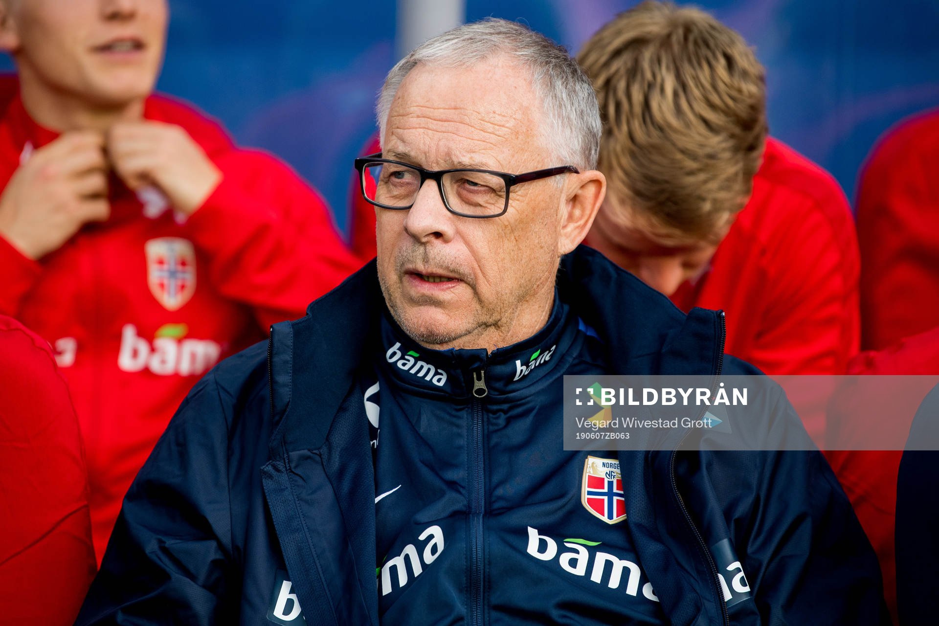 Lars Lagerbäck, head coach of Norway, ahead of the UEFA Euro Qualifier football match between Norway and Romania on June 7, 2019 in Oslo.