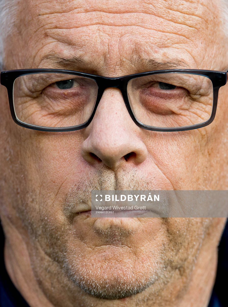 Lars Lagerbäck, head coach of Norway