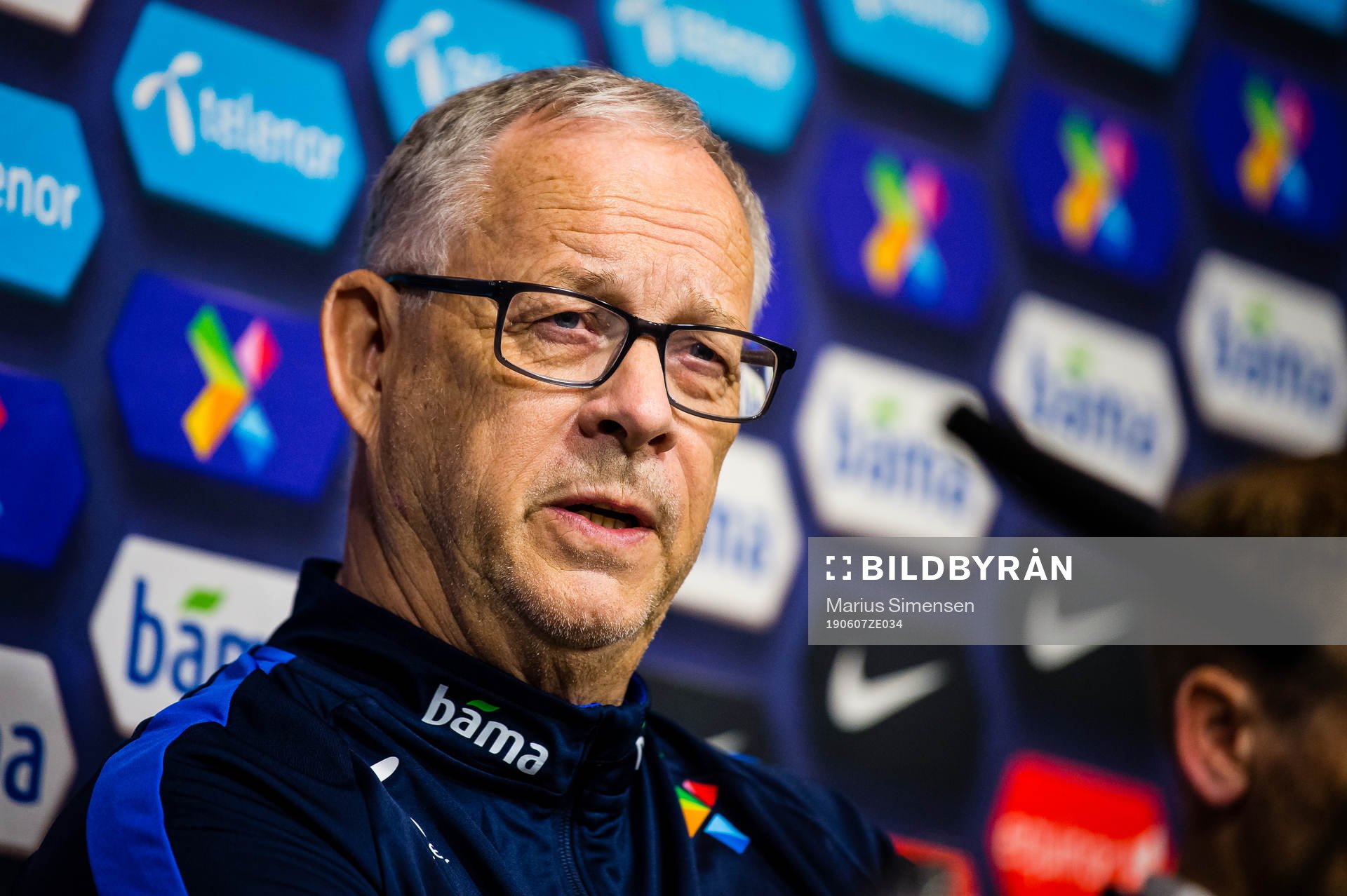 Lars Lagerbäck, head coach of Norway