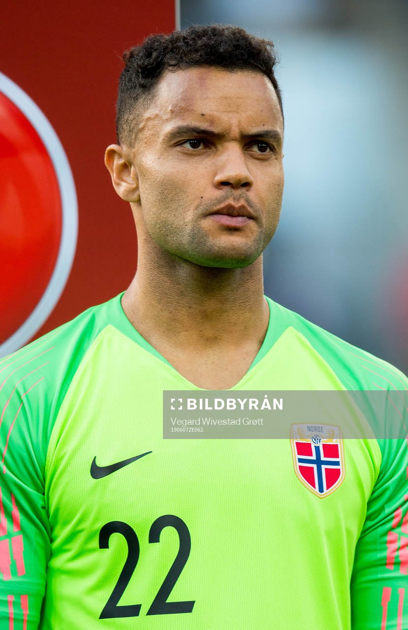 Goalkeeper Sten Grytebust of Norway