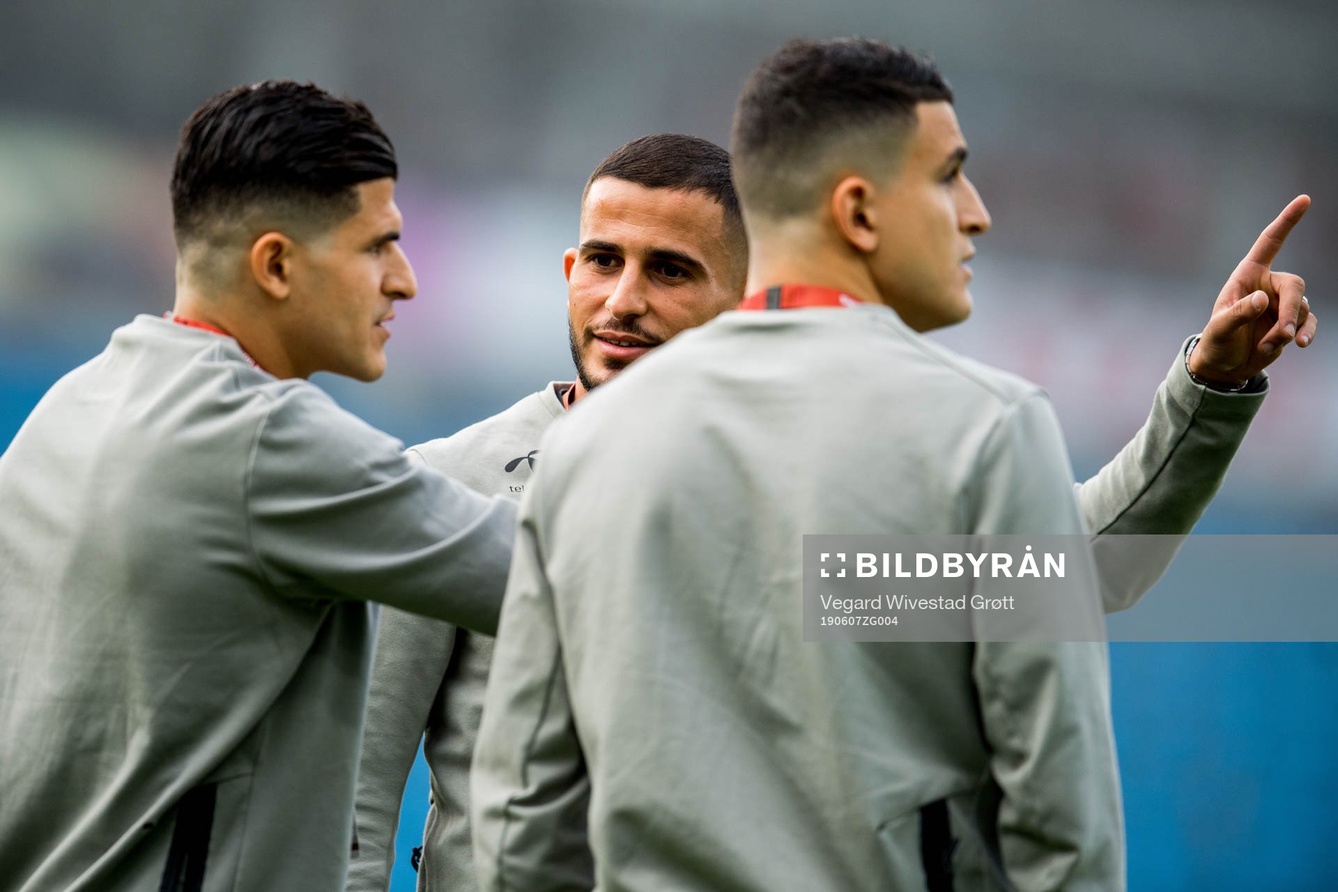 Tarik Elyounoussi, Omar Elabdellaoui and Mohamed