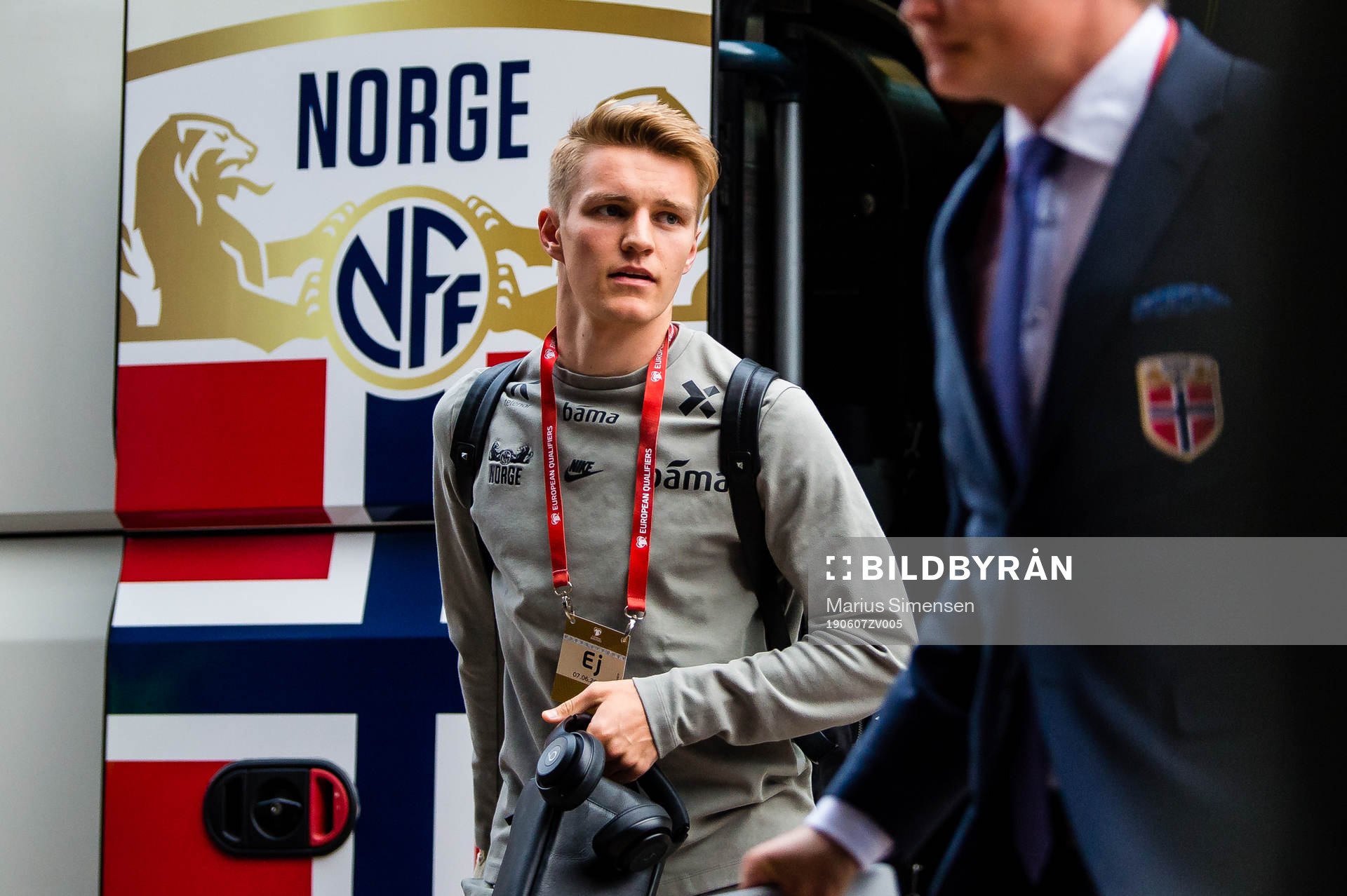 Martin Ødegaard of Norway arrives