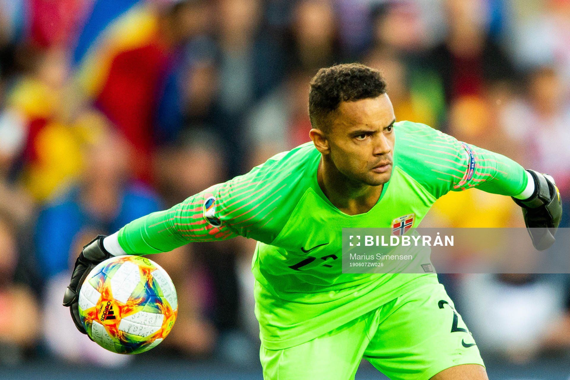 Goalkeeper Sten Grytebust of Norway