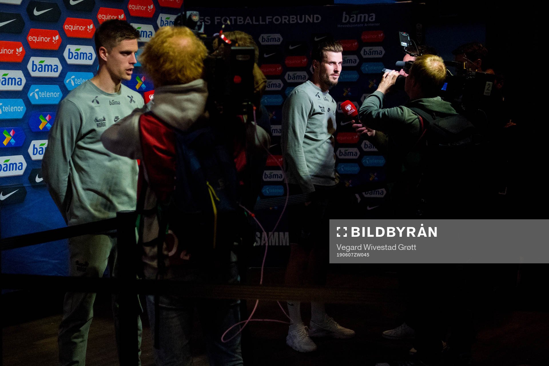 Markus Henriksen and Håvard Nordtveit of Norway