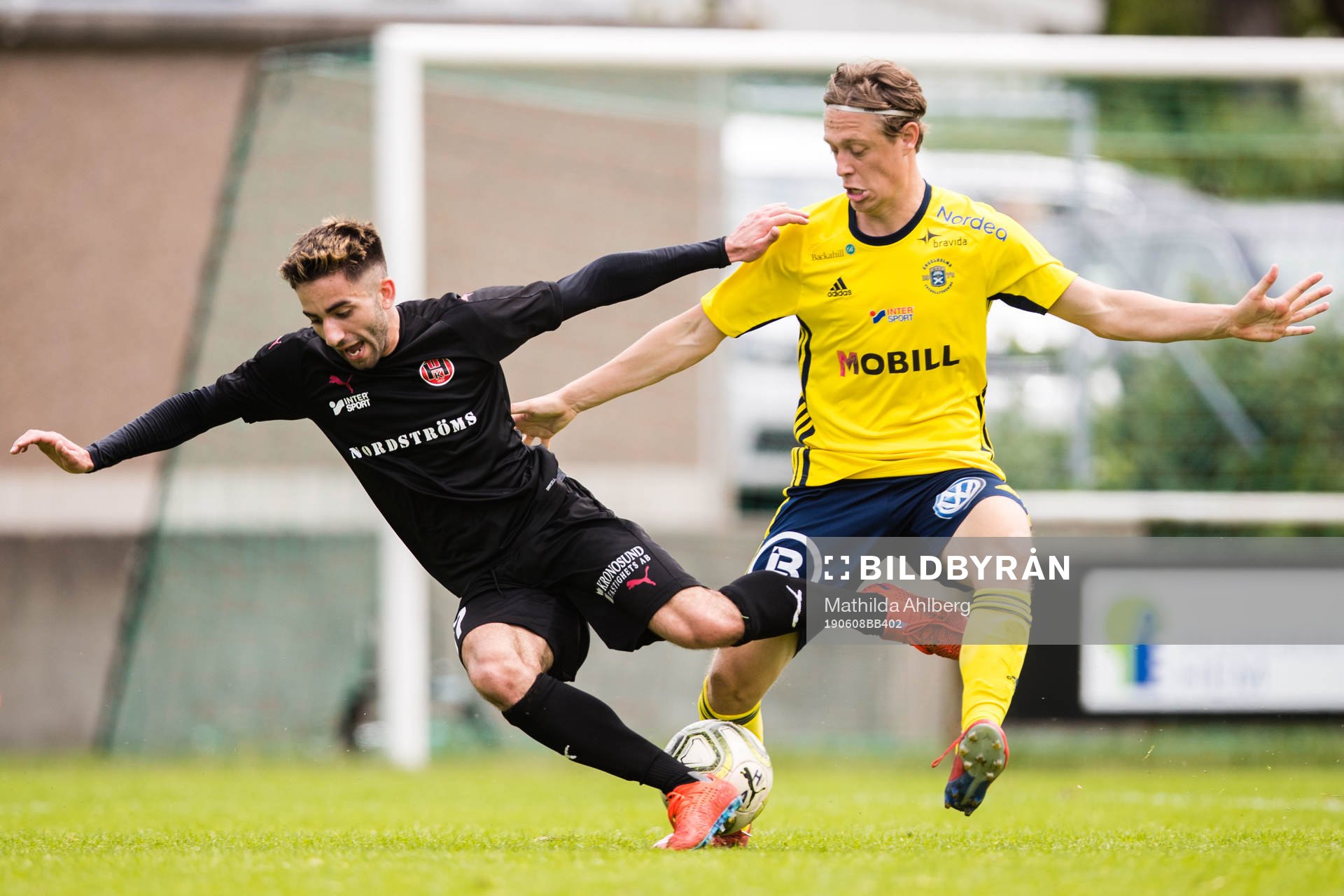 Hittarps Mouhamed Fahs och Ängelholms Rasmus Strandberg