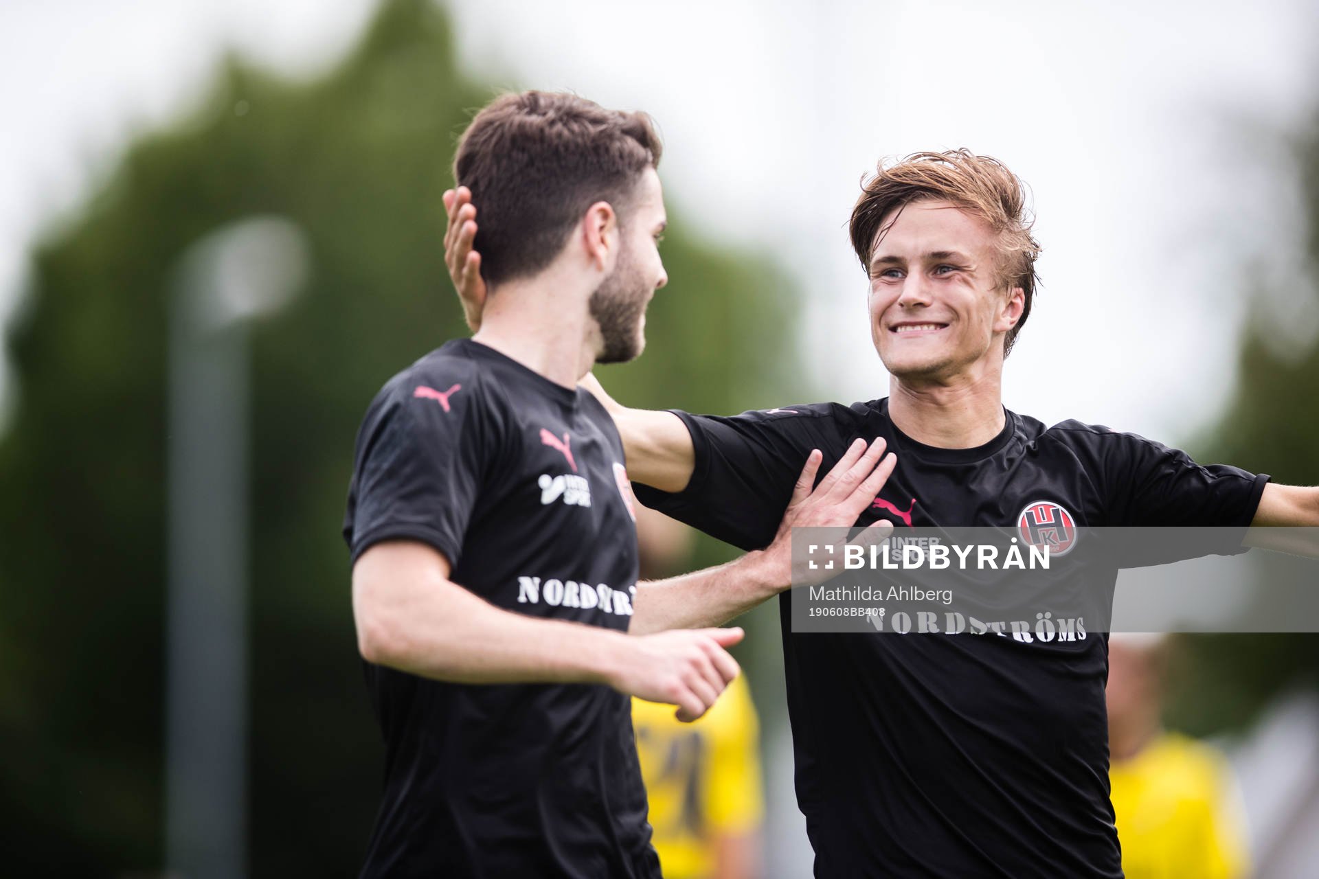 Hittarps Edis Agelius och David Stenblom jublar