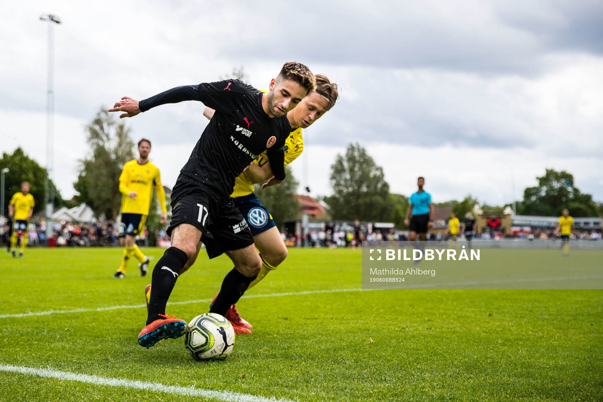 Hittarps Mouhamed Fahs och Ängelholms Rasmus Strandberg