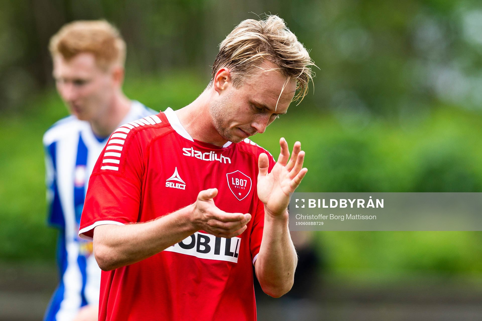 Limhamn Bunkeflos Simon Thoresson jublar