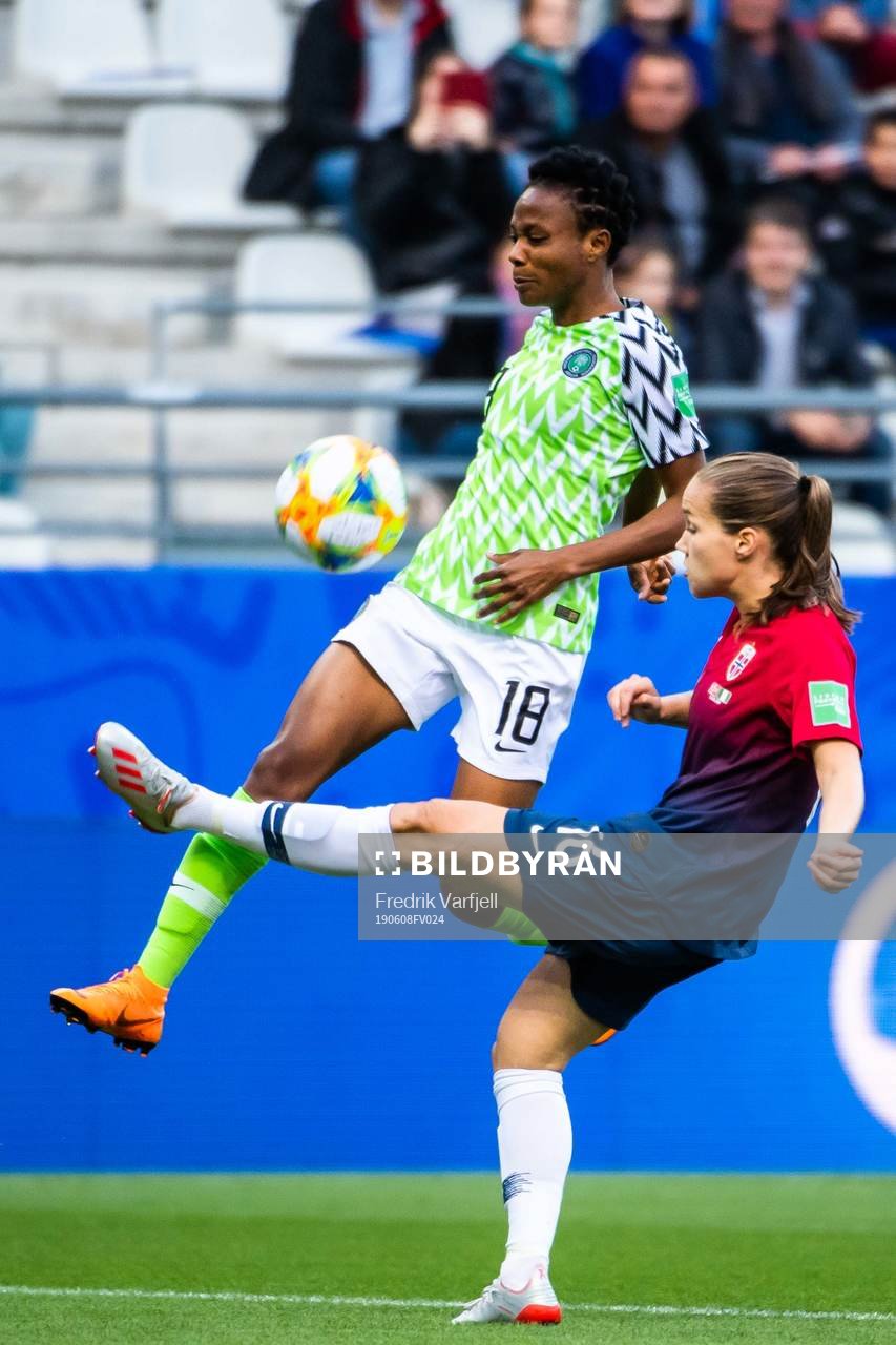 Halimatu Ayinde of Nigeria and Guro Reiten of Norway