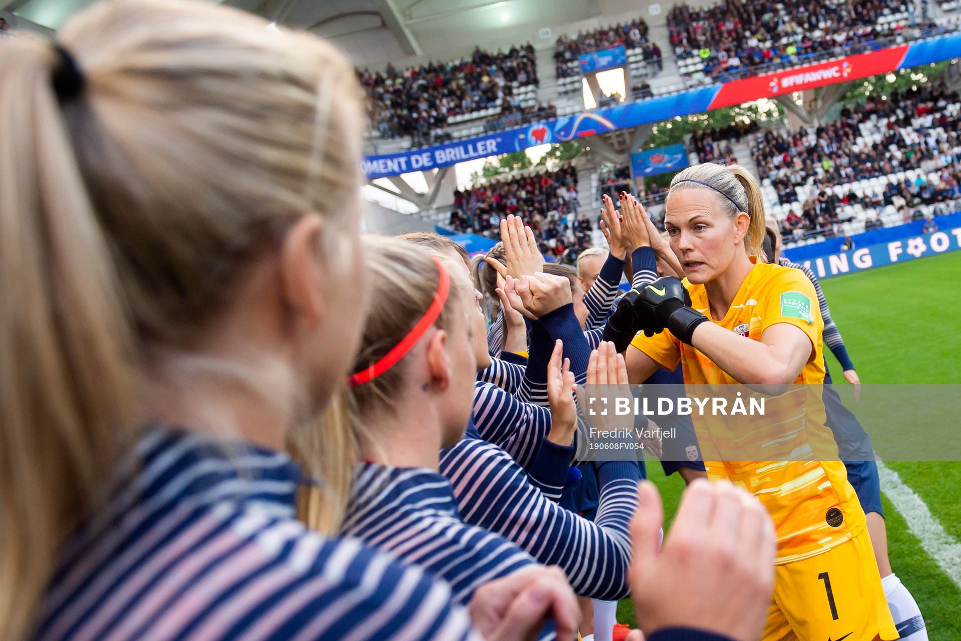Goalkeeper Ingrid Hjelmseth of Norway