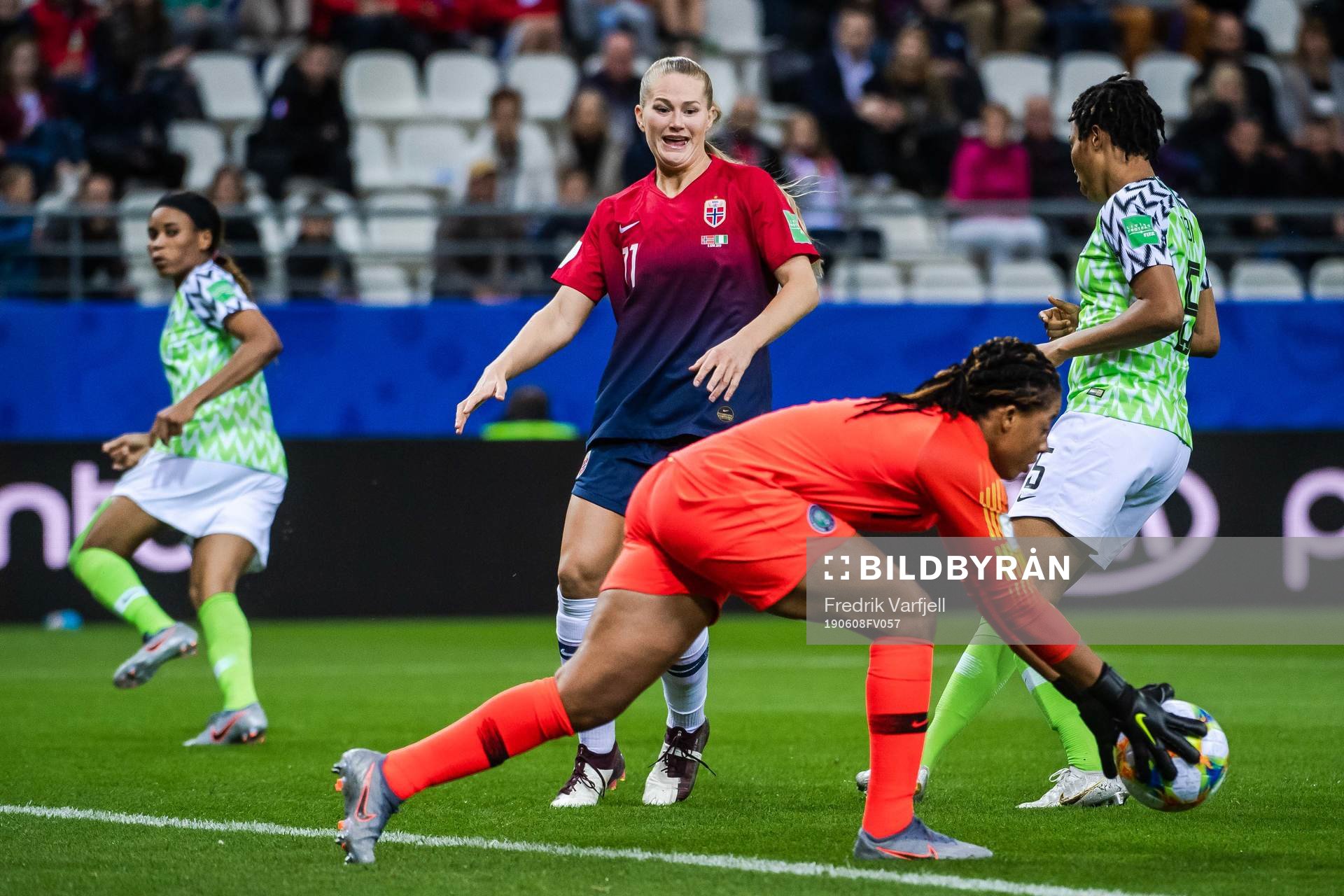 Lisa-Marie Karlseng Utland of Norway and goalkeeper